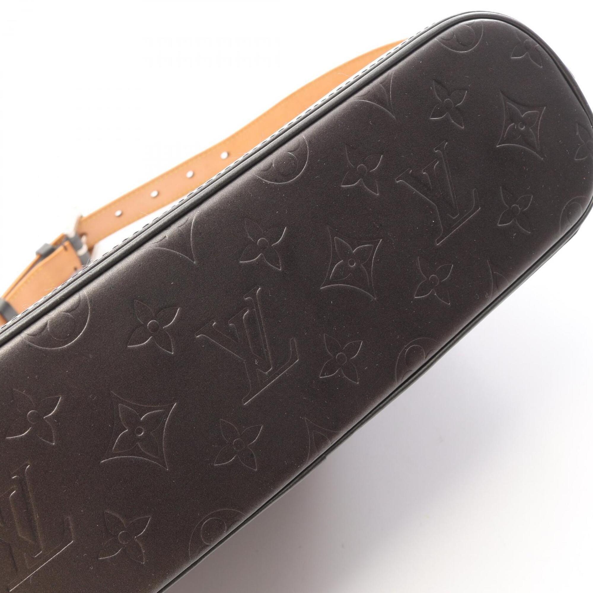 Louis Vuitton Black Noir Monogram Mat Handbag Shoulder Bag (Pre-Owned)