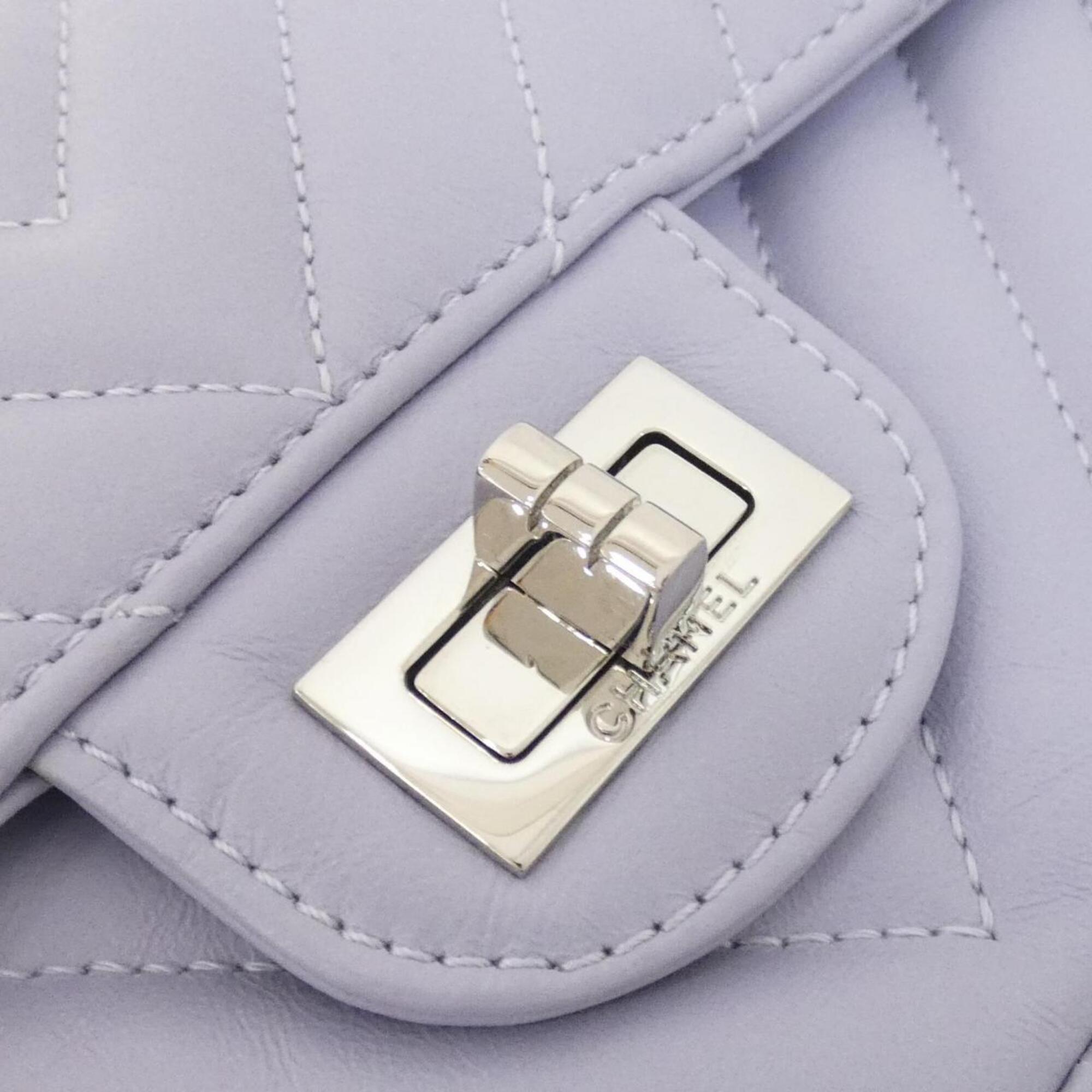 Chanel Light Purple Leather Shoulder Bag (Pre-Owned)