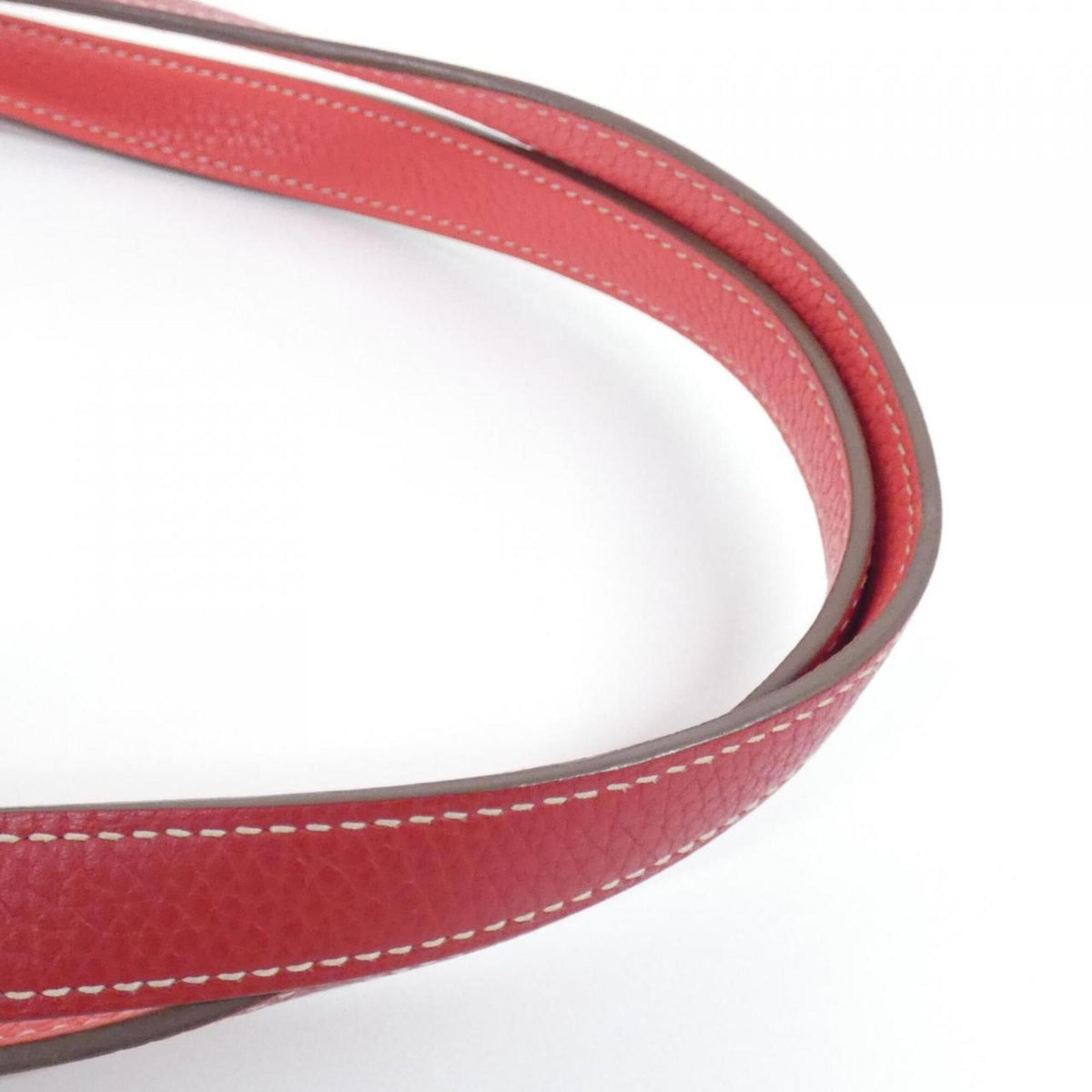 Hermes Rose Jaipur Rouge Casaque Taurillon Clemence Leather Handbag (Pre-Owned)