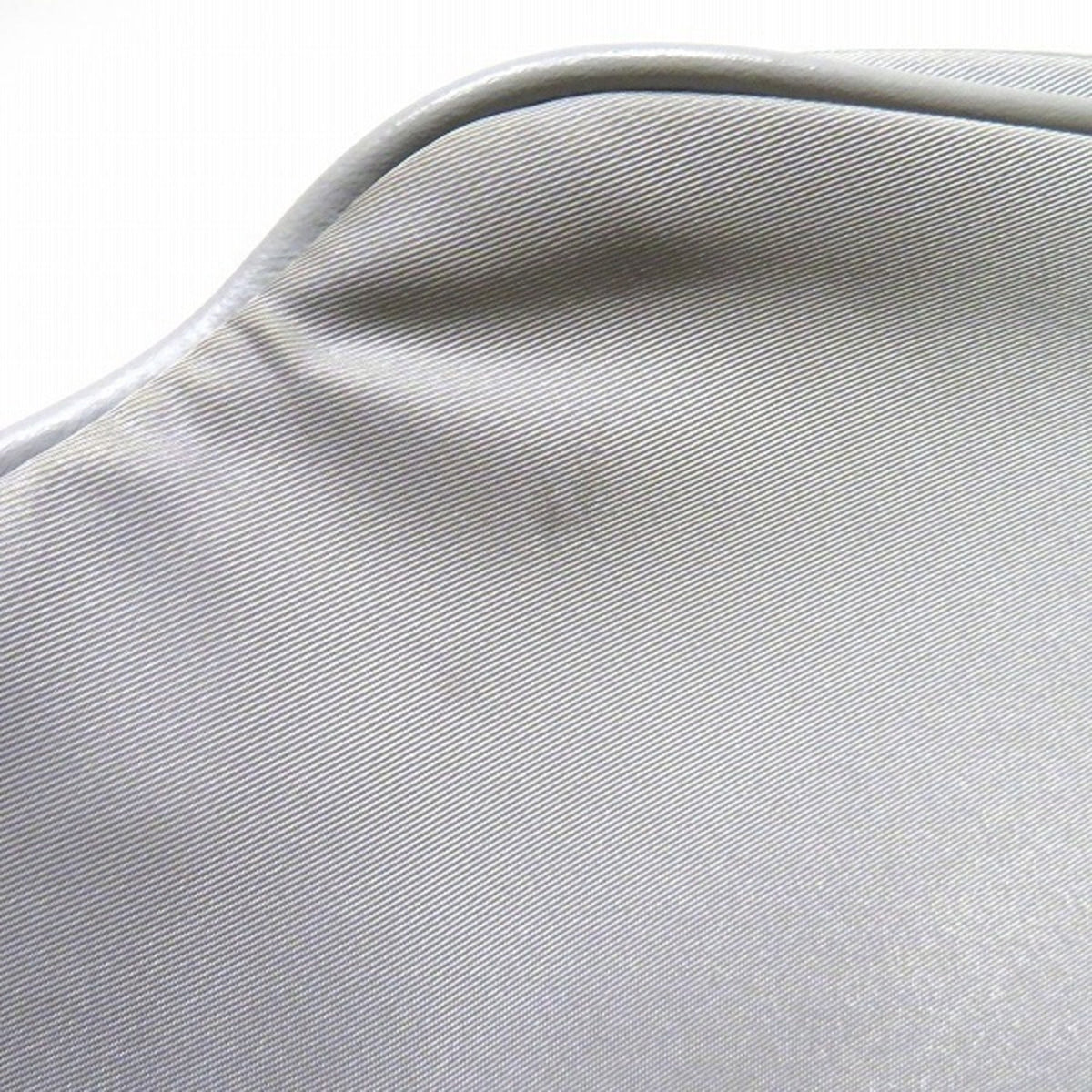 Unspecified Light Gray Nylon Leather Fanny Pack Sling Bag (Pre-Owned)