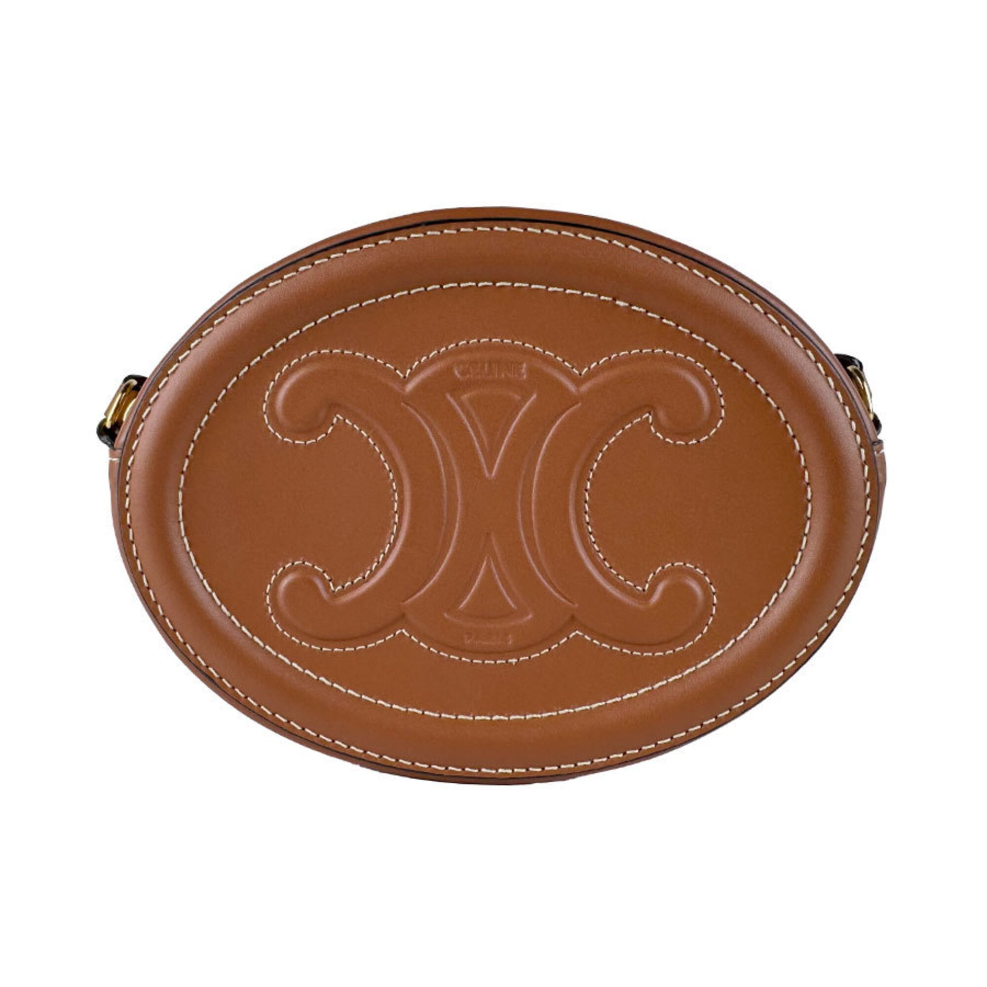 Celine Brown Leather Shoulder Bag (Pre-Owned)