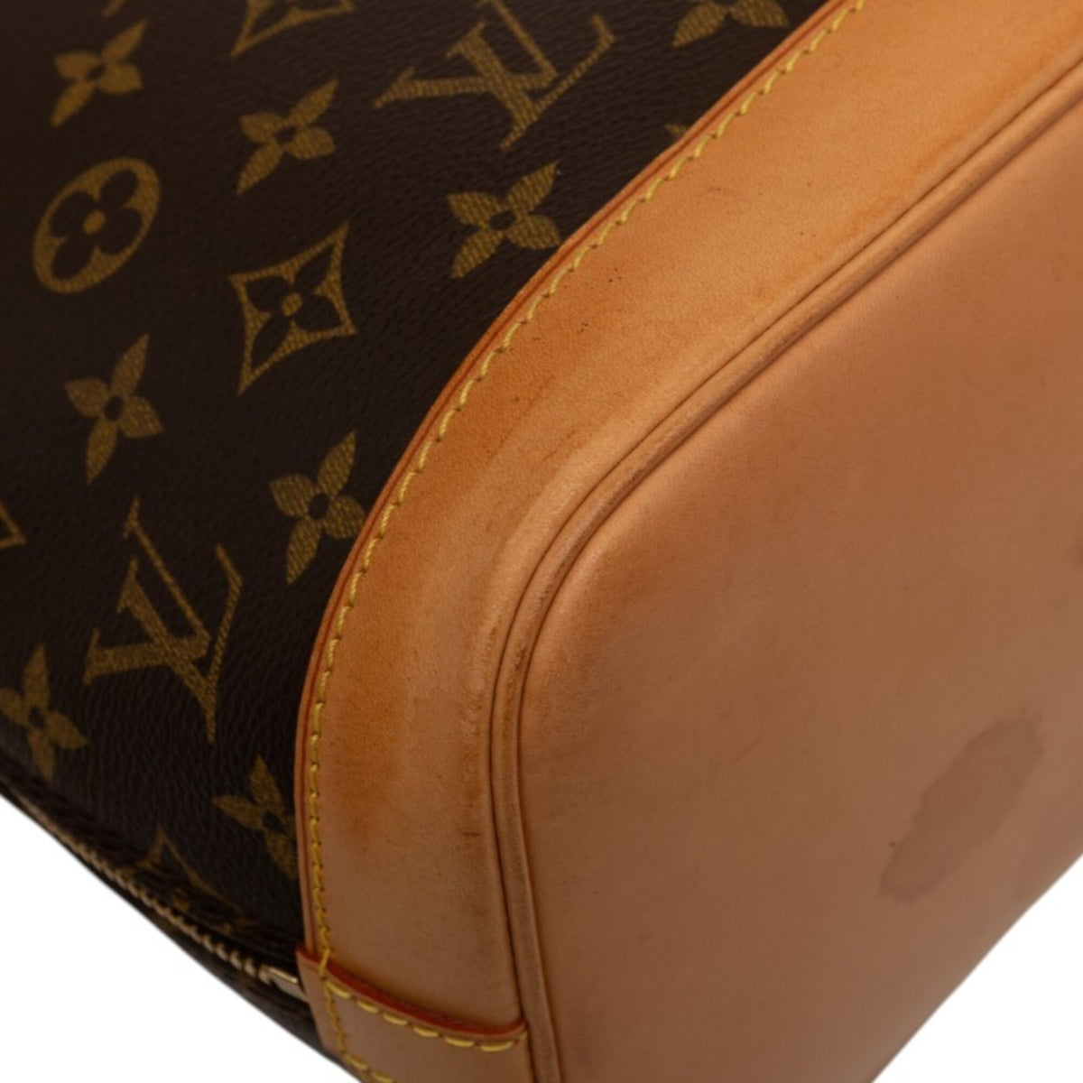 Louis Vuitton Brown Pvc Leather Handbag (Pre-Owned)