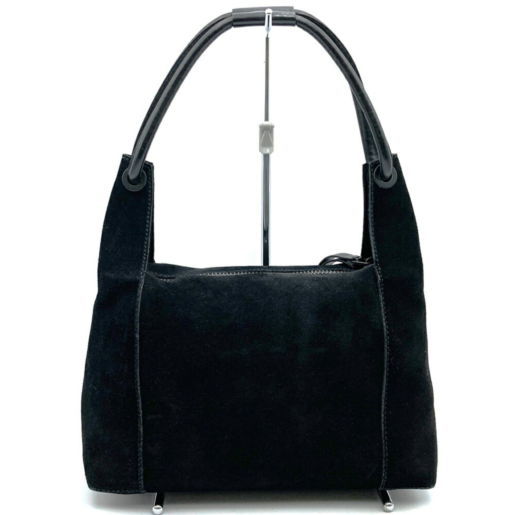 Gucci Black Suede Handbag Shoulder Bag (Pre-Owned)