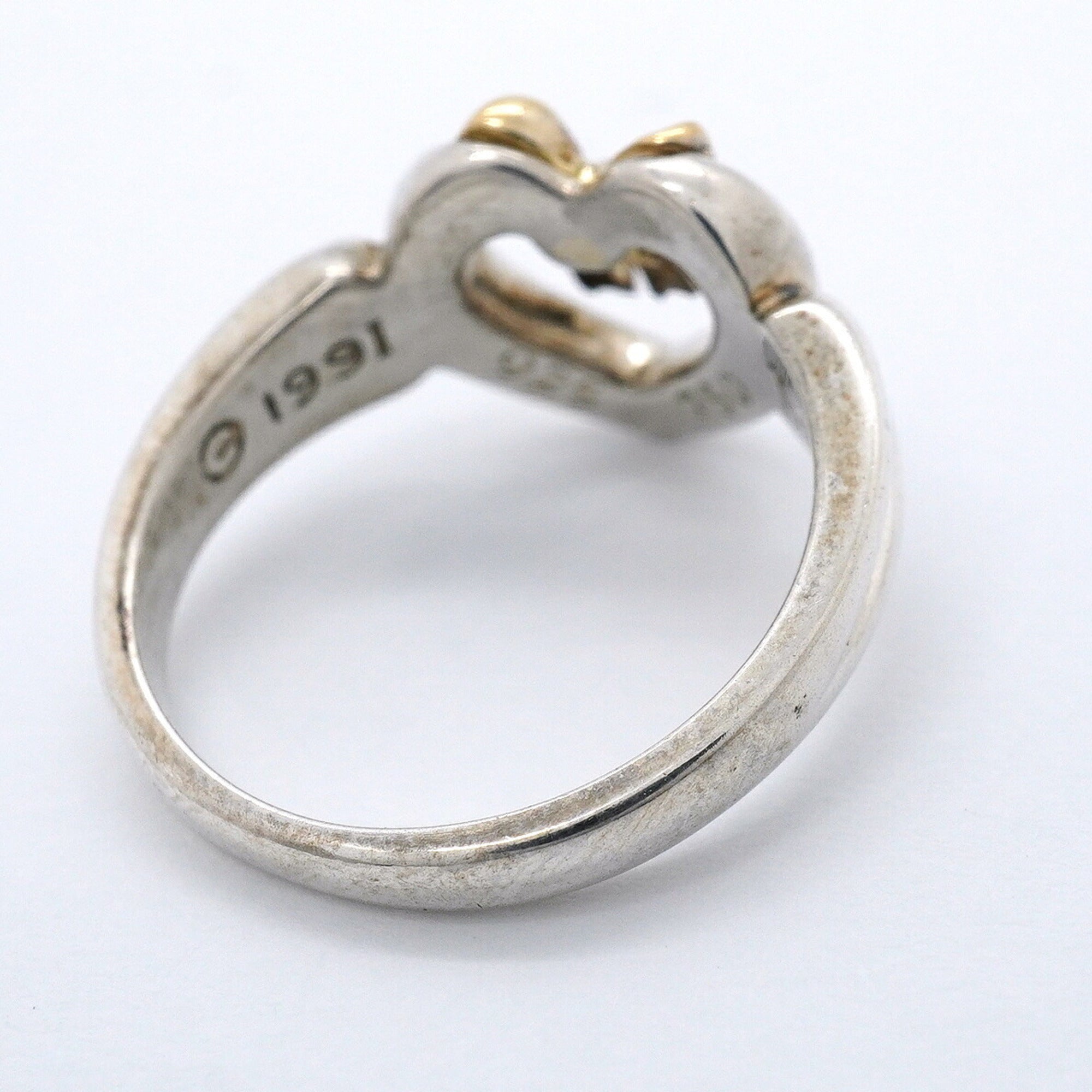 Tiffany Yellow Gold (18K) Silver 925 Band Ring (Pre-Owned)