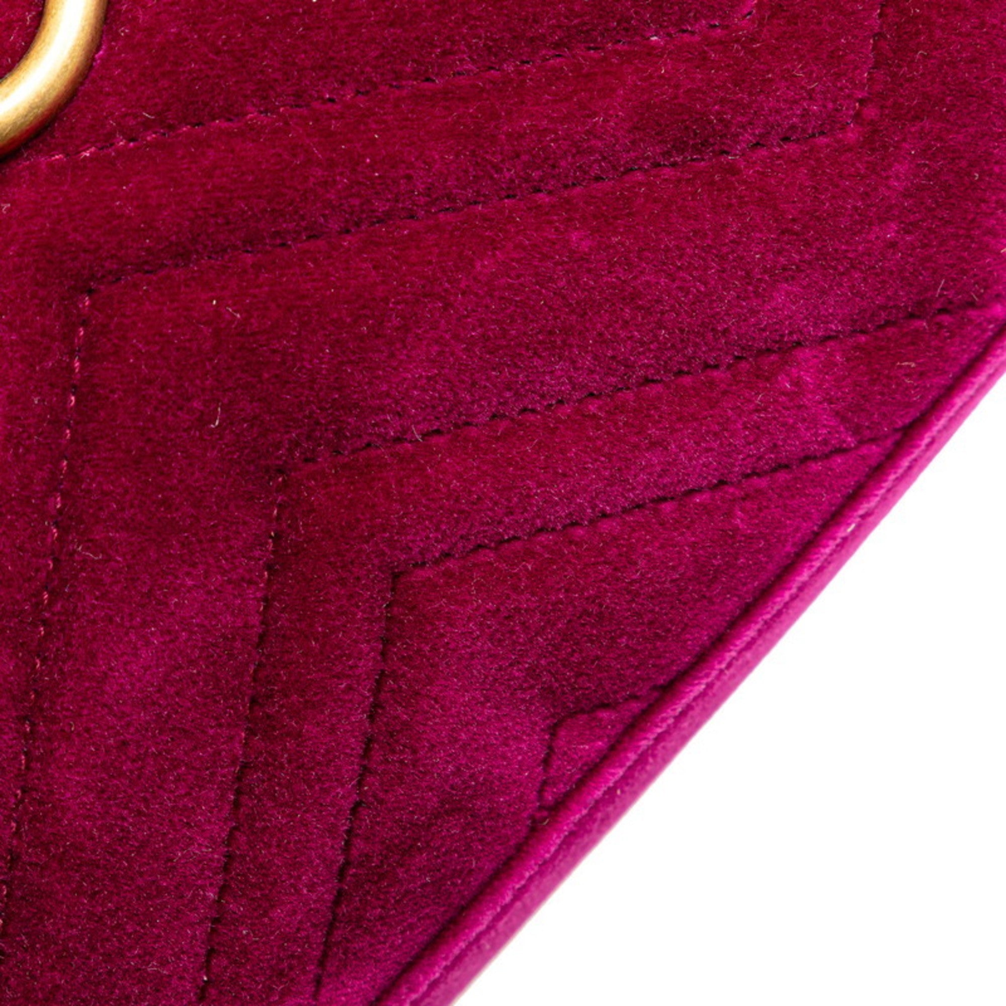 Gucci Purple Leather Shoulder Bag (Pre-Owned)