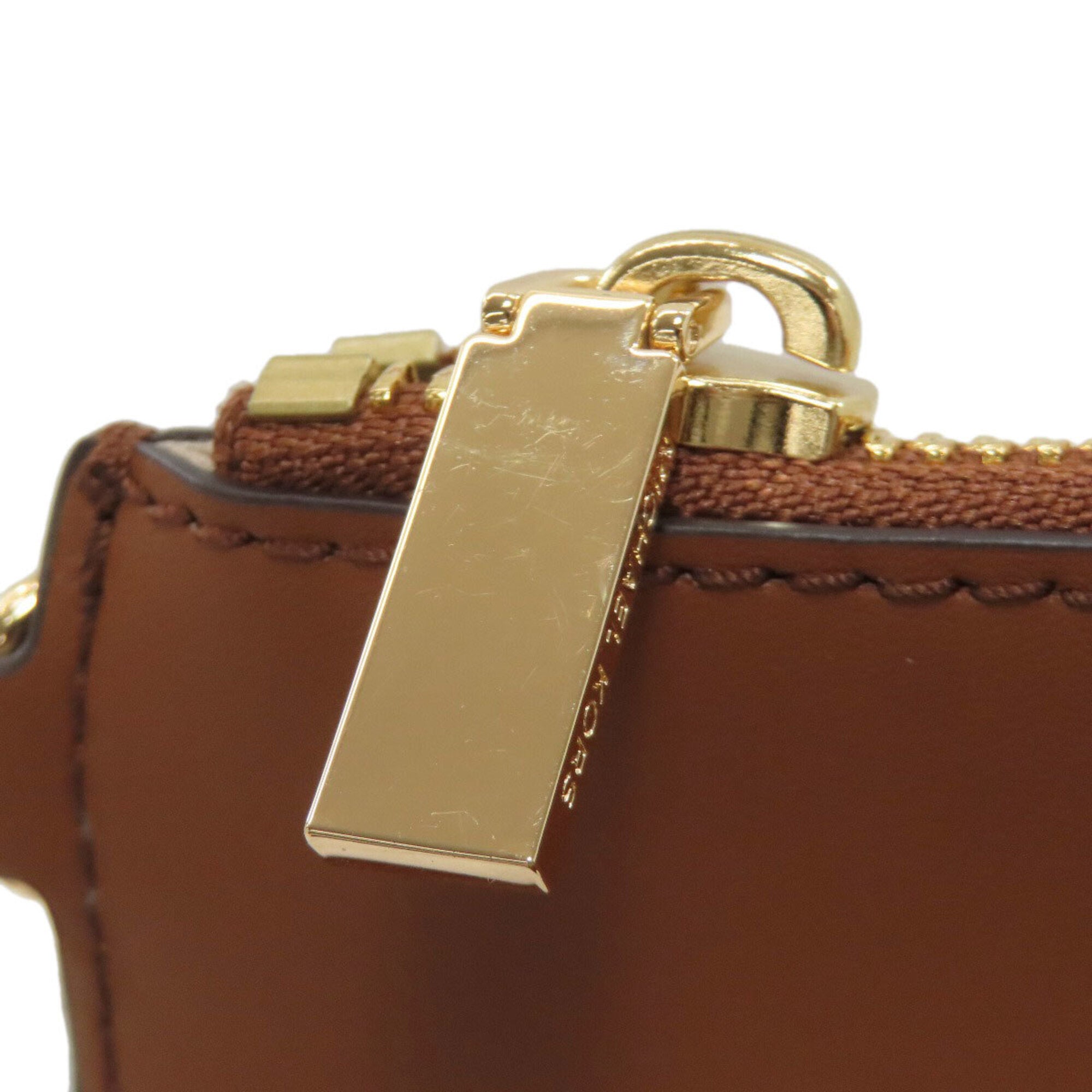 Michael Kors Beige Brown Leather Tote Bag (Pre-Owned)