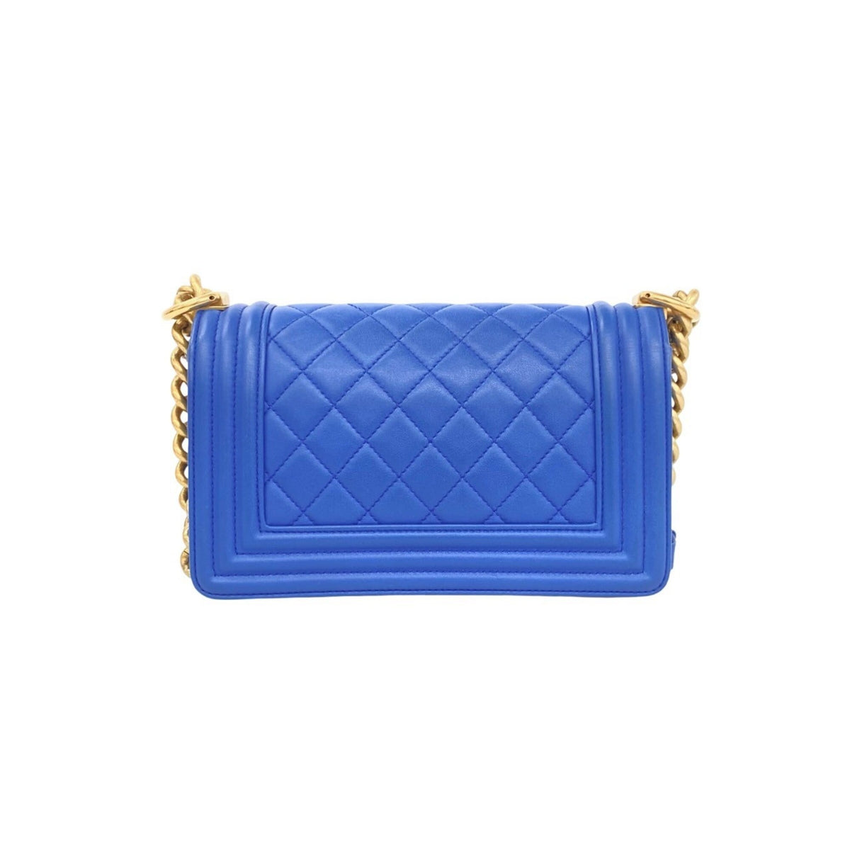 Chanel Blue Leather Shoulder Bag (Pre-Owned)