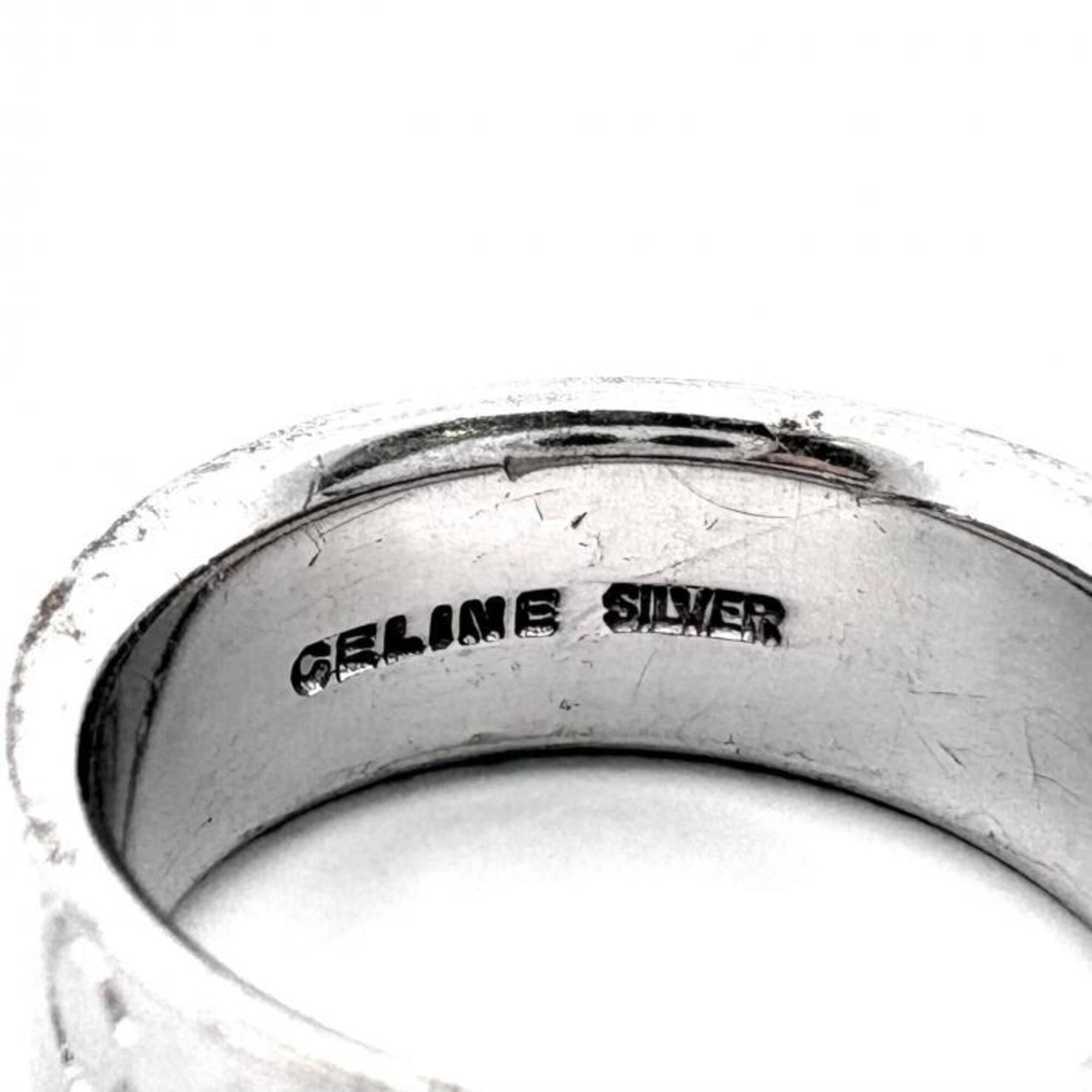 Celine Silver Silver Band Ring (Pre-Owned)