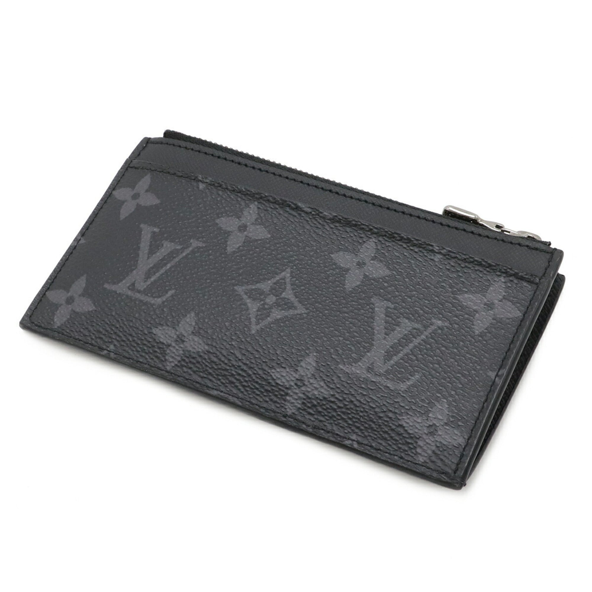 Louis Vuitton Black Gray Monogram Eclipse Coin Purse/Coin Case (Pre-Owned)
