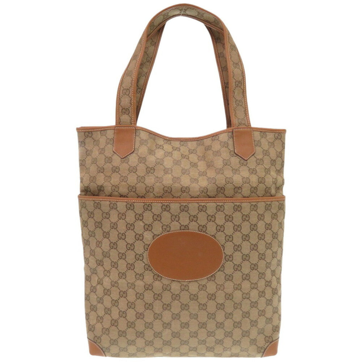 Gucci Beige Gg Canvas Tote Bag (Pre-Owned)
