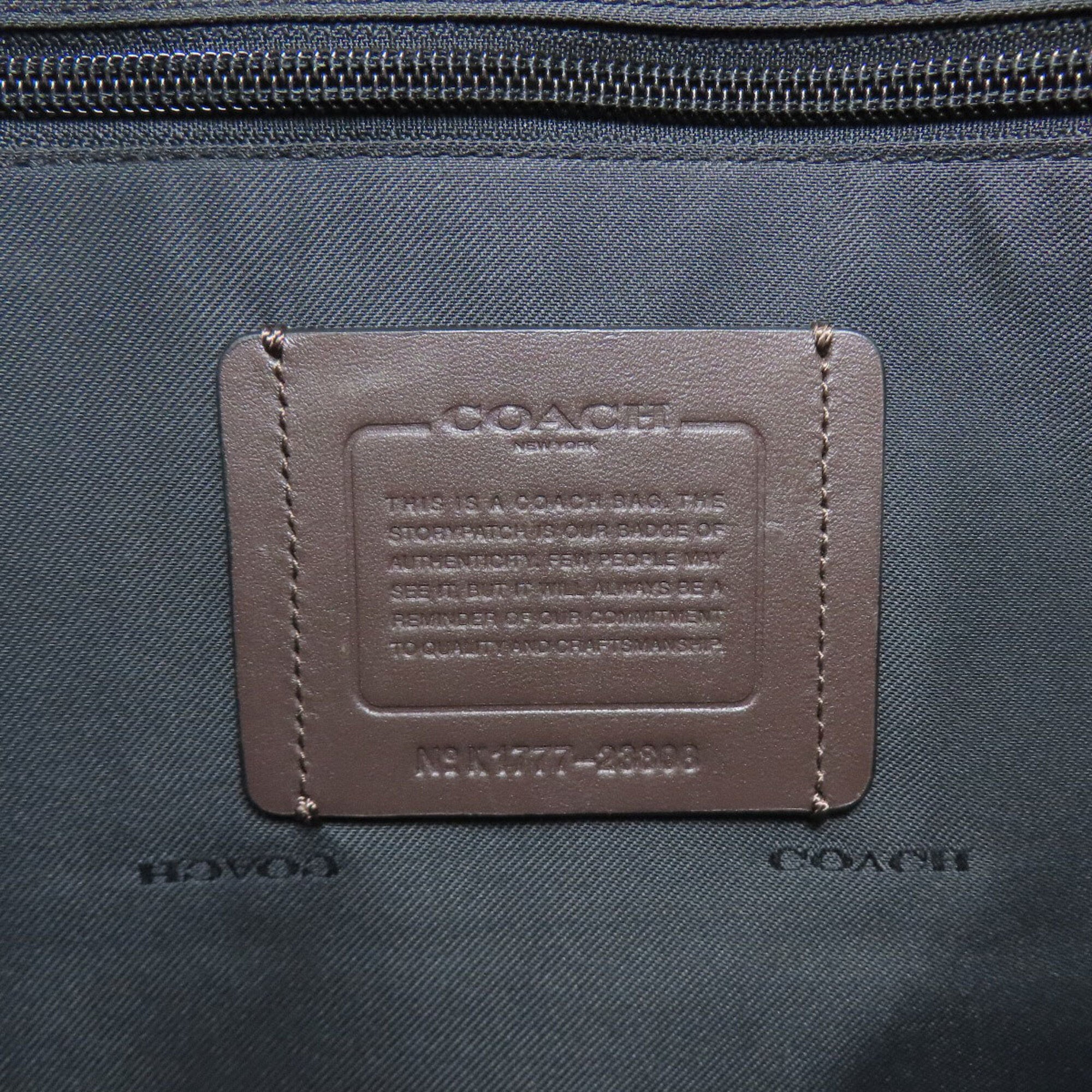 Coach Black Blue Nylon Briefcase (Pre-Owned)