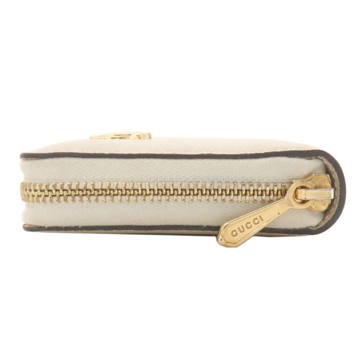 Gucci Ivory Leather Long Wallet (Bi-Fold) (Pre-Owned)