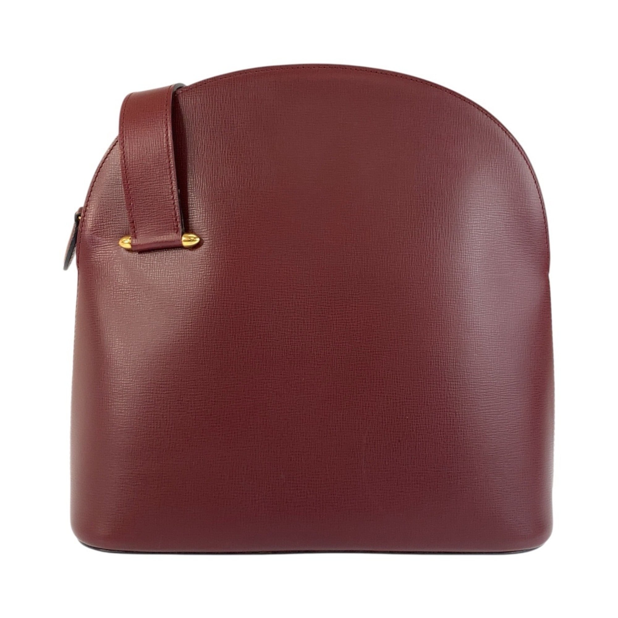 Cartier Bordeaux Leather Shoulder Bag (Pre-Owned)