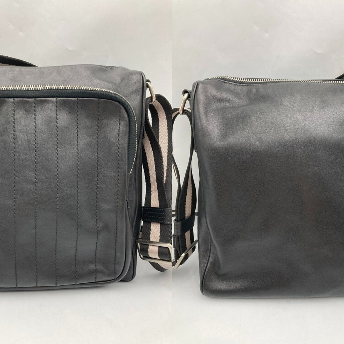 Bally Black Leather Shoulder Bag (Pre-Owned)