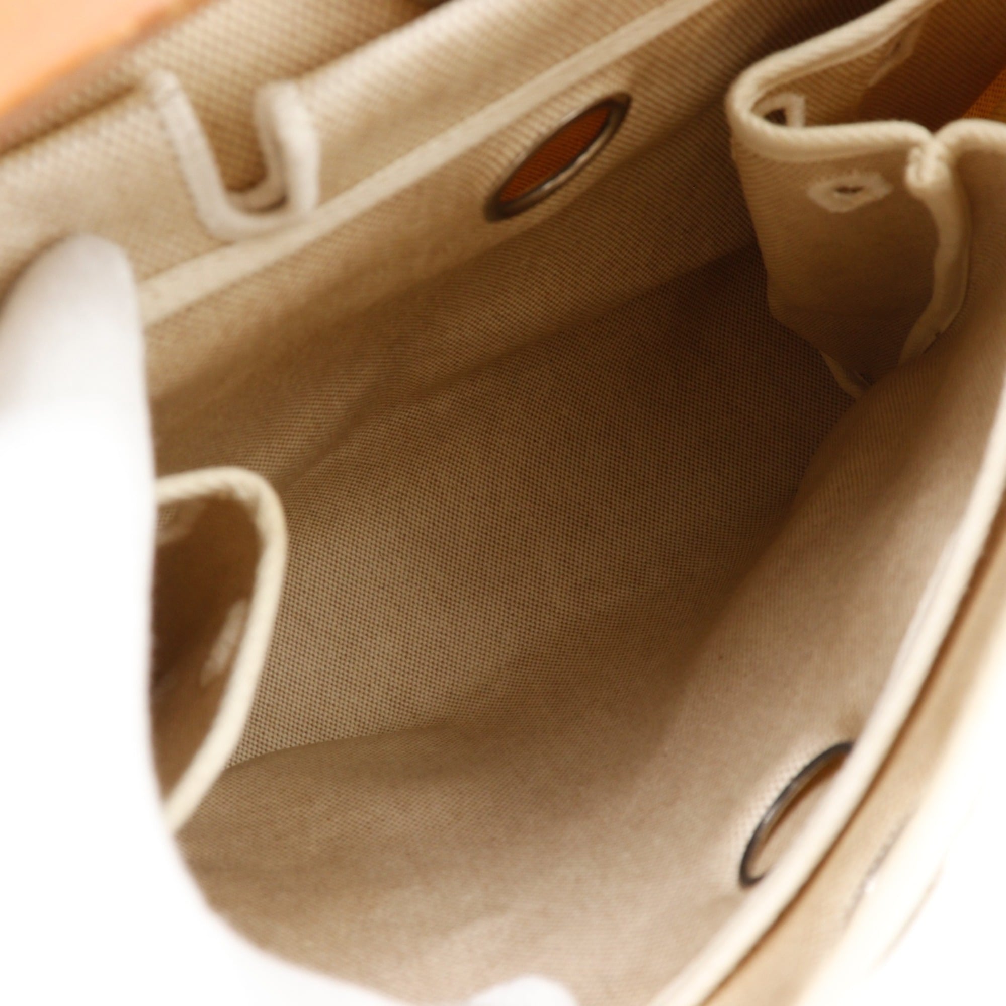 Hermes Beige Toile H Backpack (Pre-Owned)