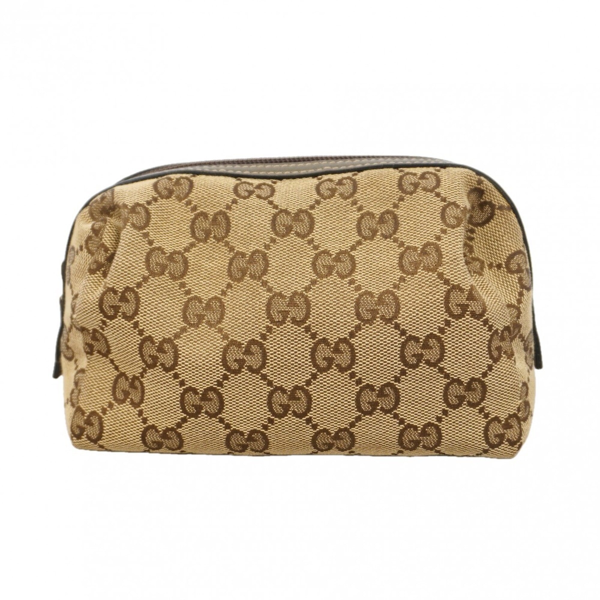Gucci Brown Canvas Pouch (Pre-Owned)