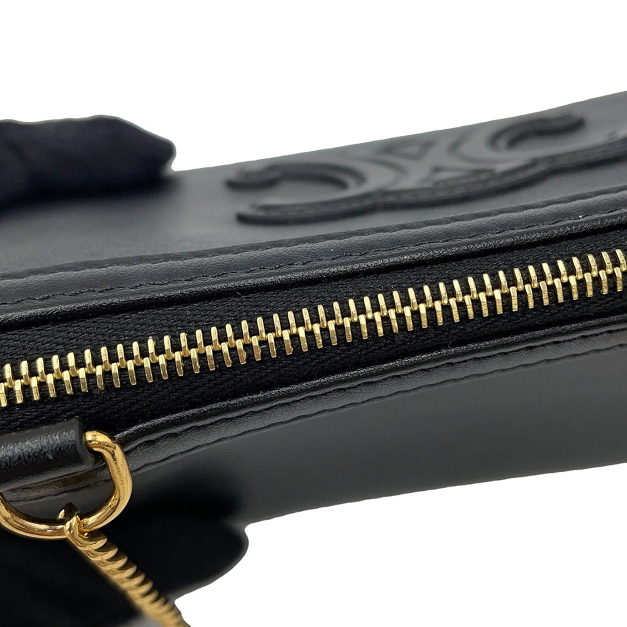 Celine Black Leather Shoulder Bag (Pre-Owned)