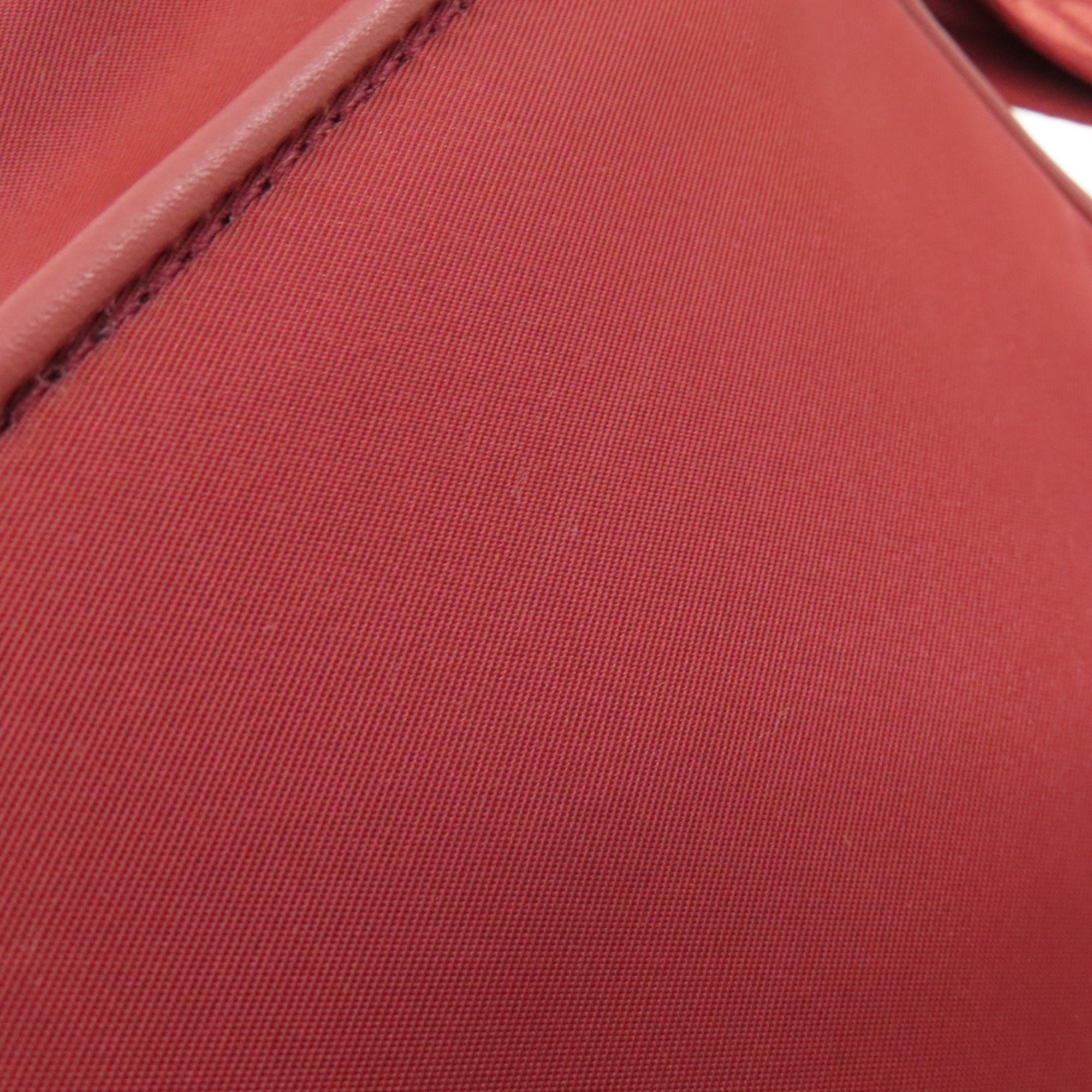 Michael Kors Red Color Nylon Shoulder Bag (Pre-Owned)