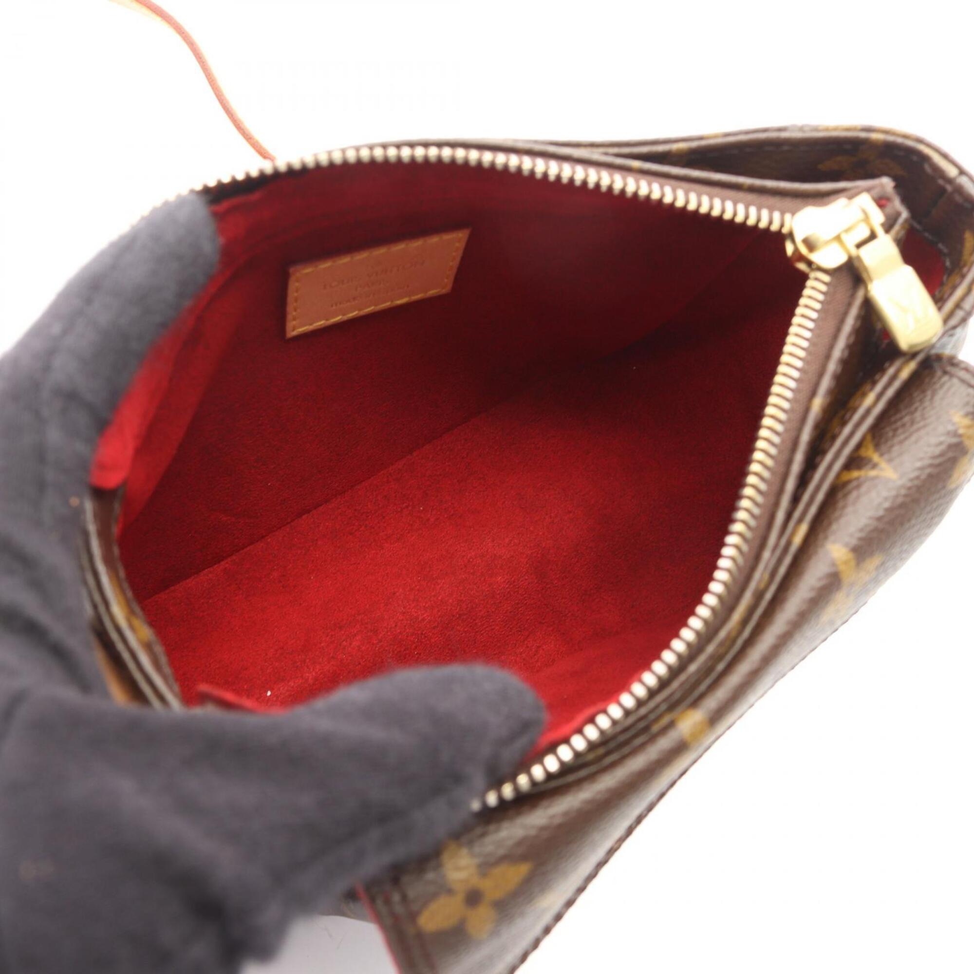 Louis Vuitton Brown Coated Canvas Pvc Leather Monogram Handbag Shoulder Bag (Pre-Owned)