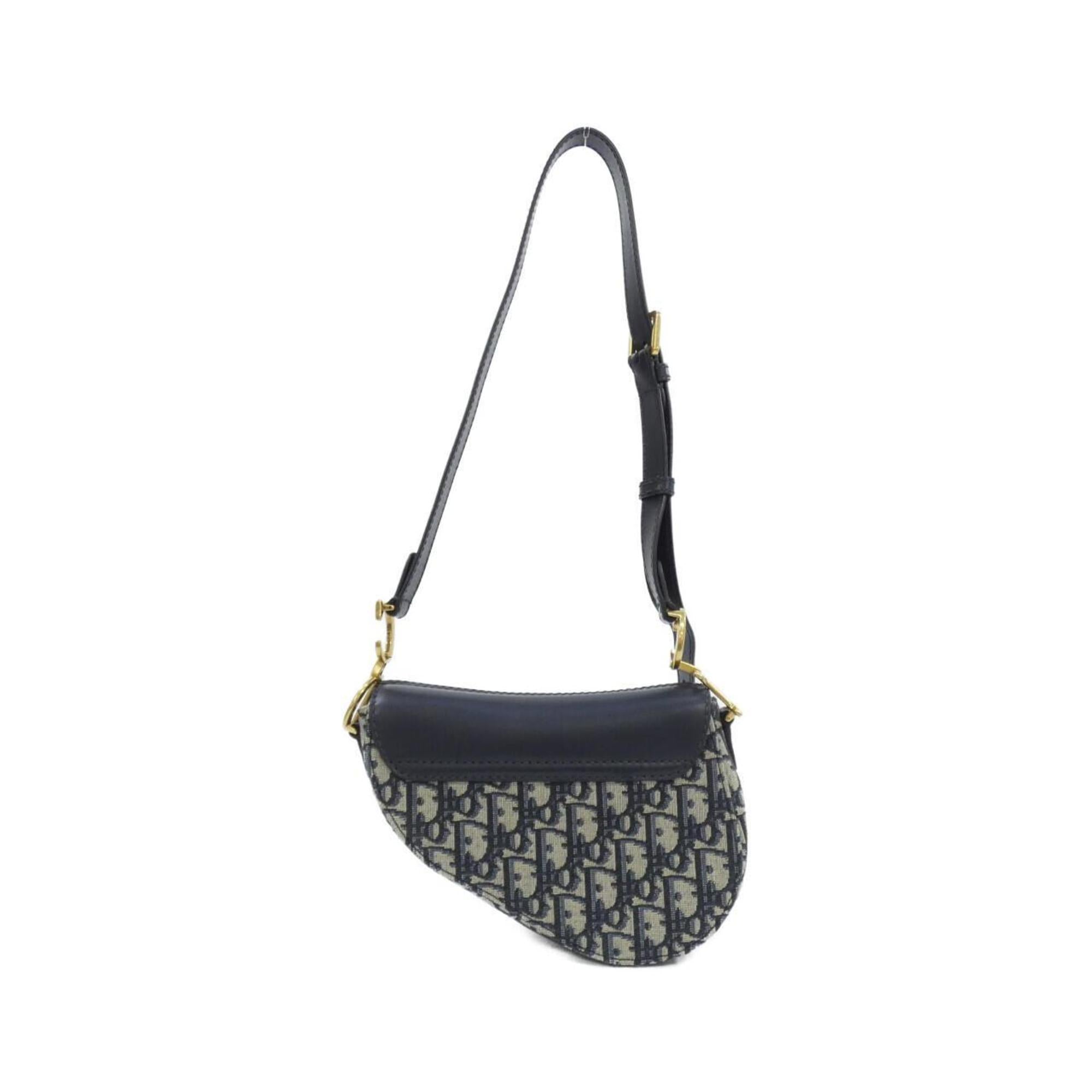 Christian Dior Blue Canvas Shoulder Bag (Pre-Owned)