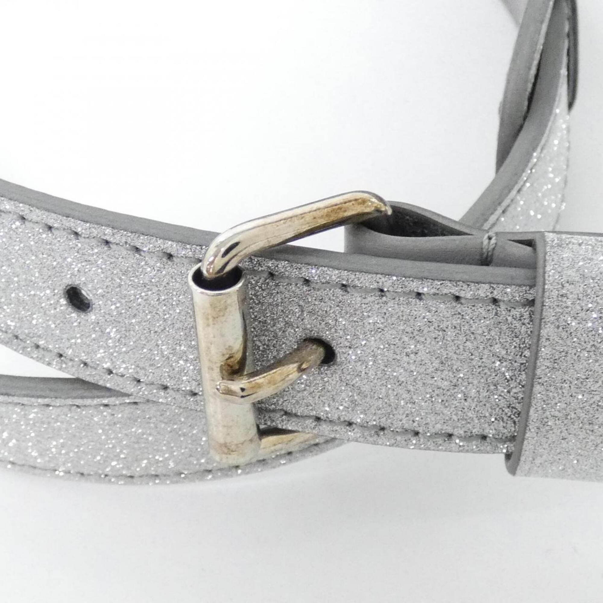 Louis Vuitton Silver Leather Handbag (Pre-Owned)