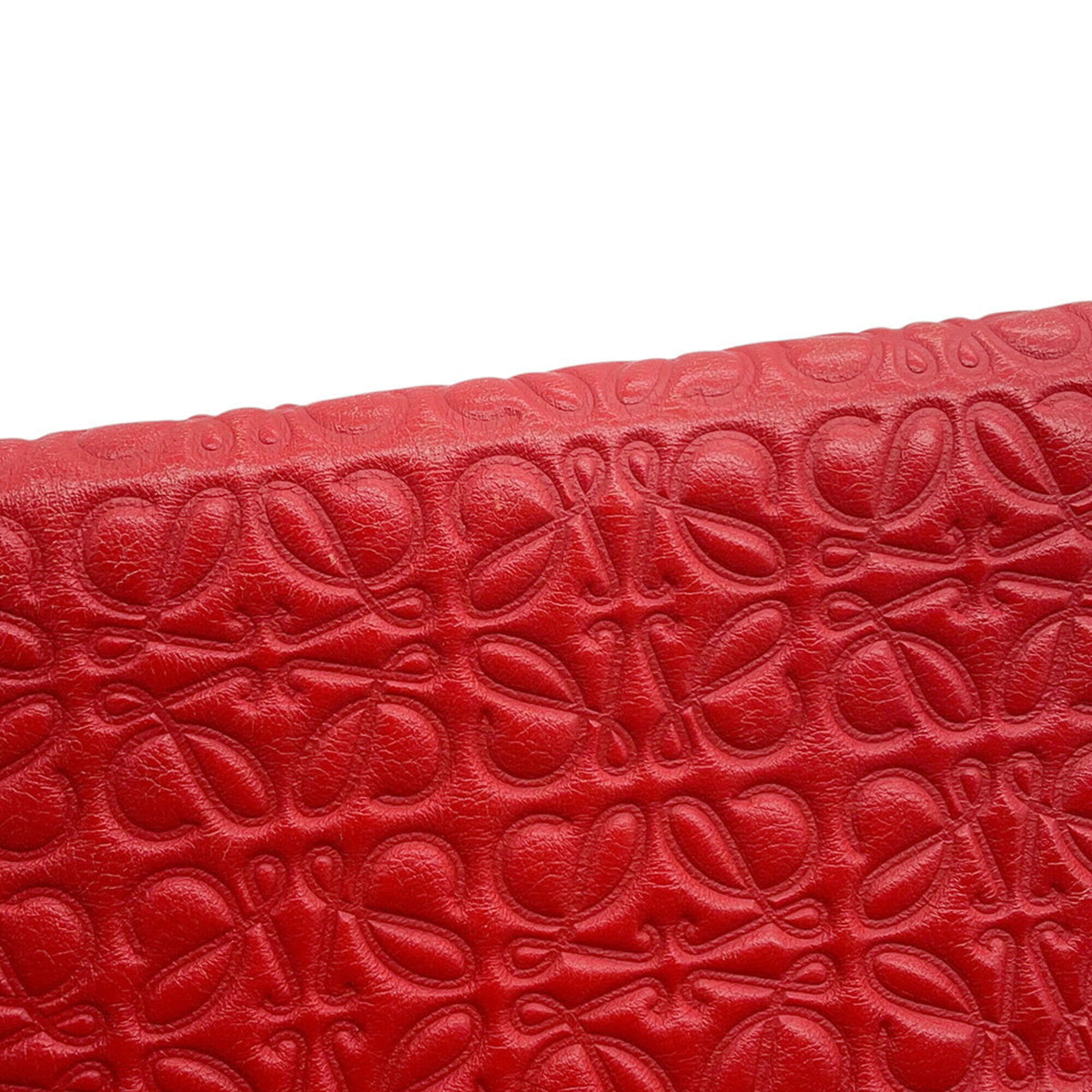 Loewe Red Color Leather Shoulder Bag (Pre-Owned)