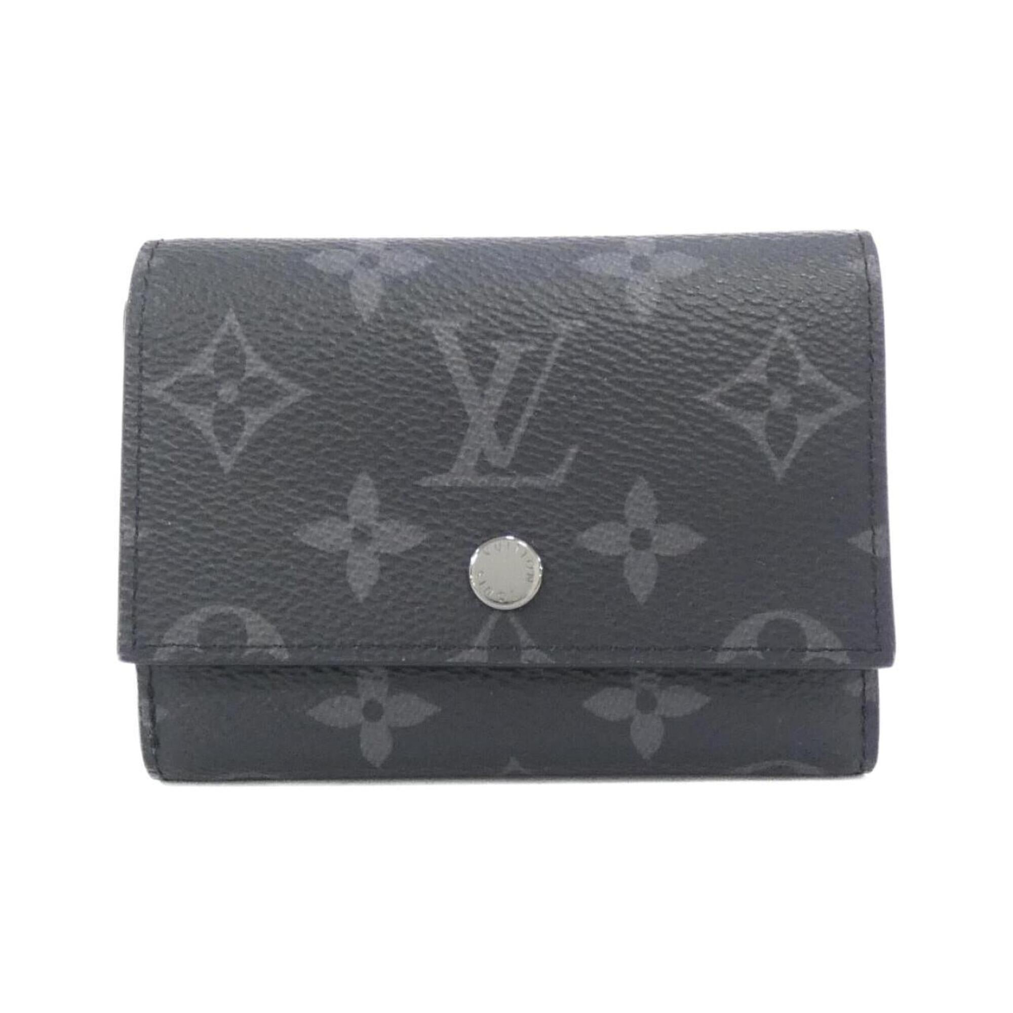 Louis Vuitton Monogram Eclipse Black Coated Canvas Wallet (Tri-Fold) (Pre-Owned)
