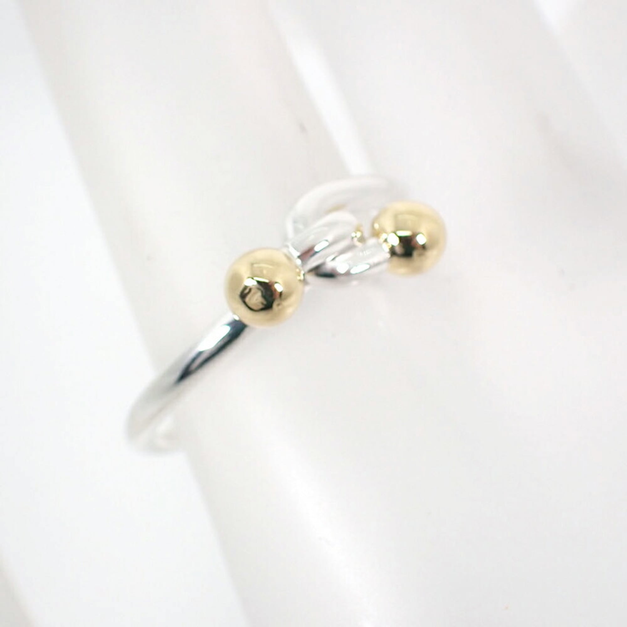 Tiffany Yellow Gold (18K) Sterling Silver 925 Band Ring (Pre-Owned)