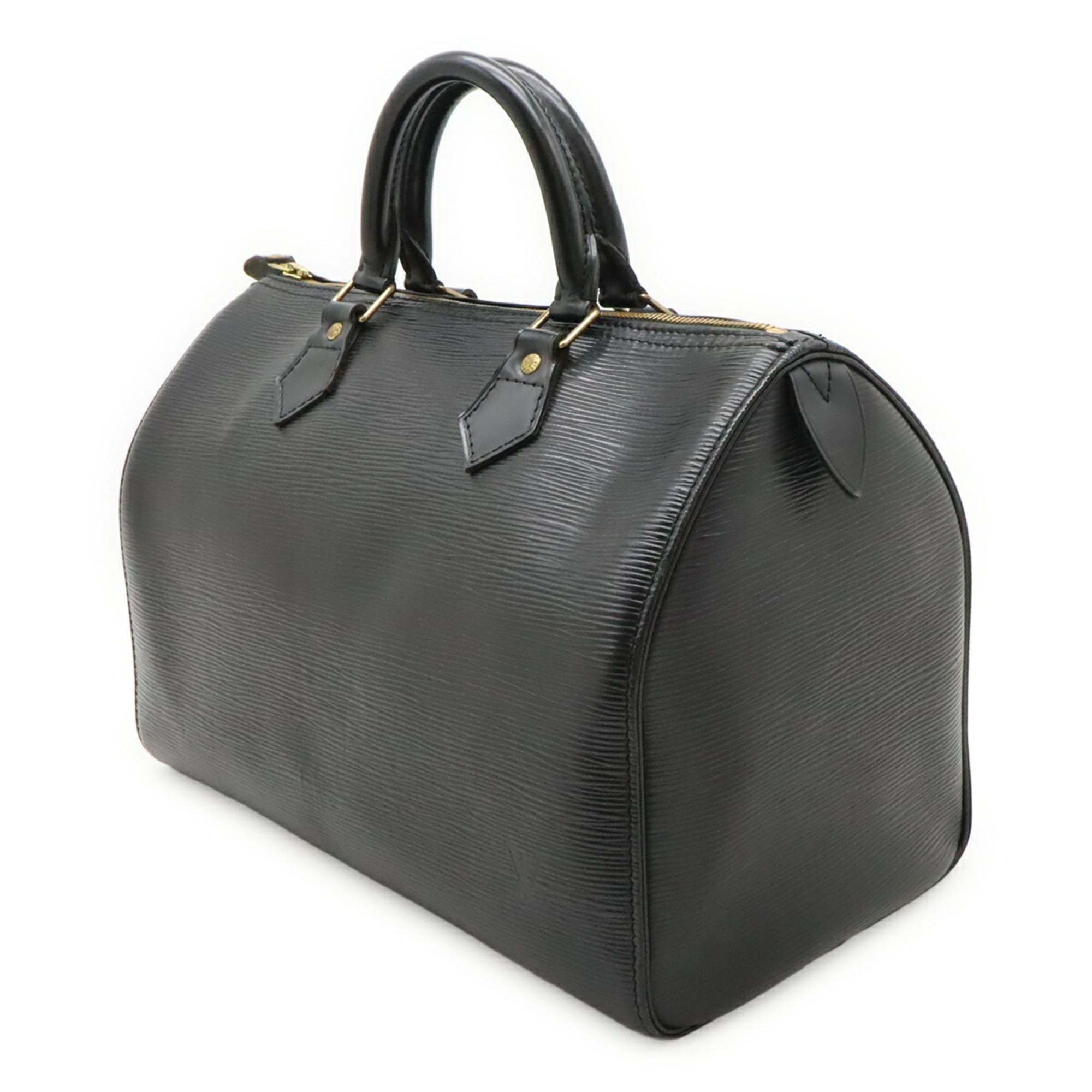 Louis Vuitton Black Noir Epi Leather Boston Bag Handbag (Pre-Owned)