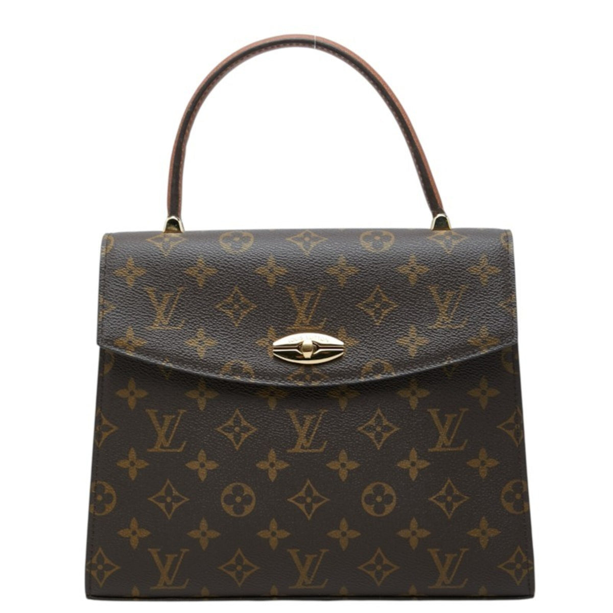 Louis Vuitton Brown Pvc Leather Handbag (Pre-Owned)