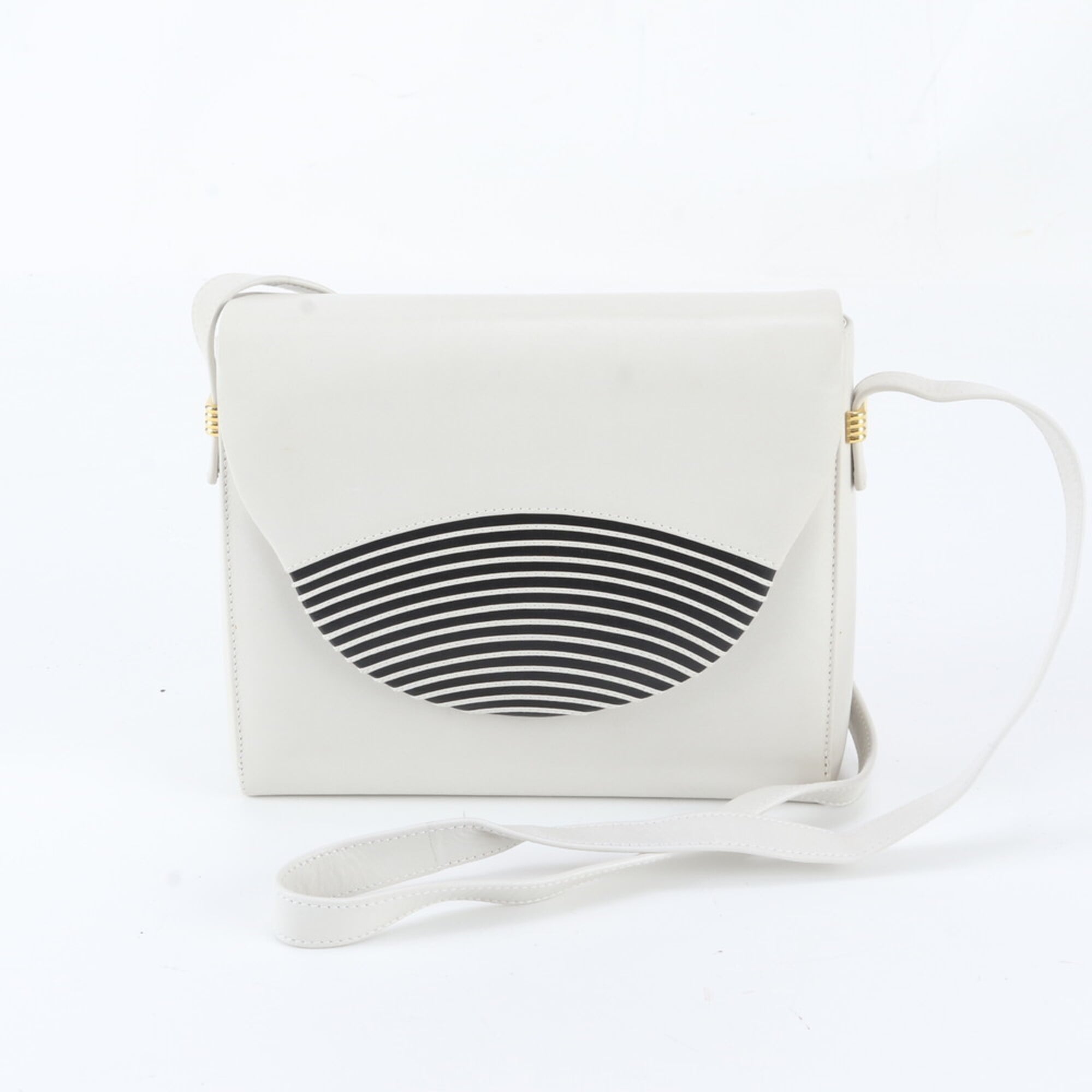 Bally Beige Leather Crossbody Bag Shoulder Bag (Pre-Owned)