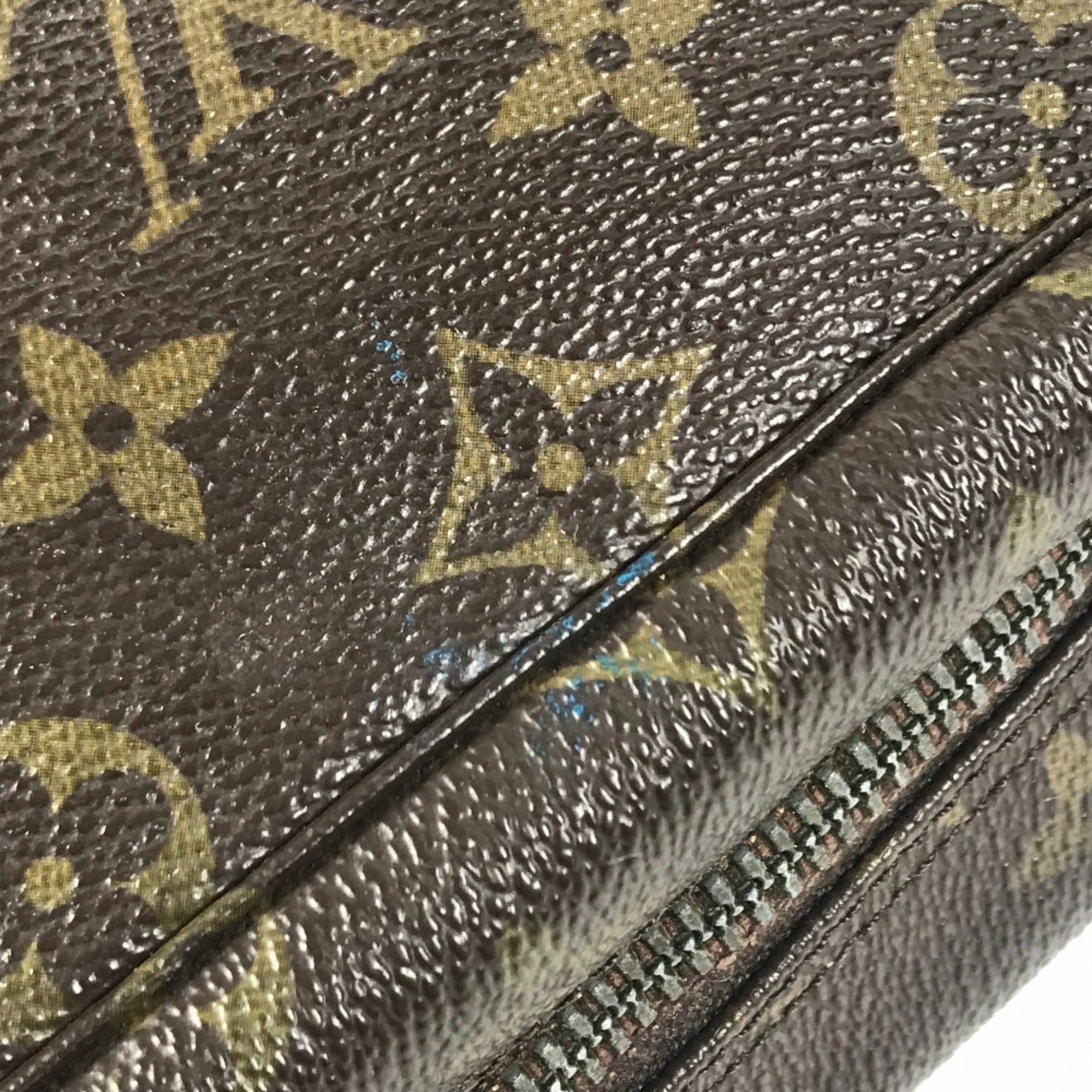 Louis Vuitton Monogram Brown Monogram Clutch Bag Pouch (Pre-Owned)