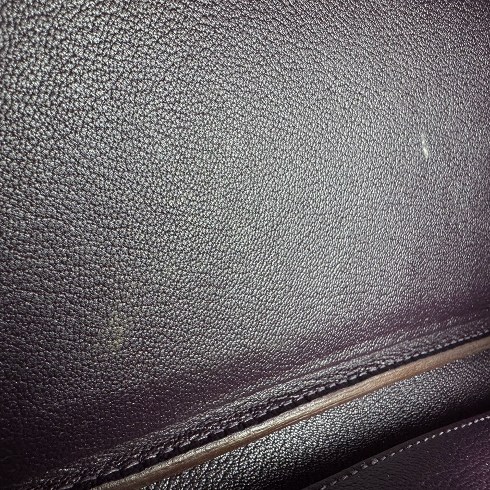 Hermes Cassis Taurillon Clemence Leather Handbag (Pre-Owned)