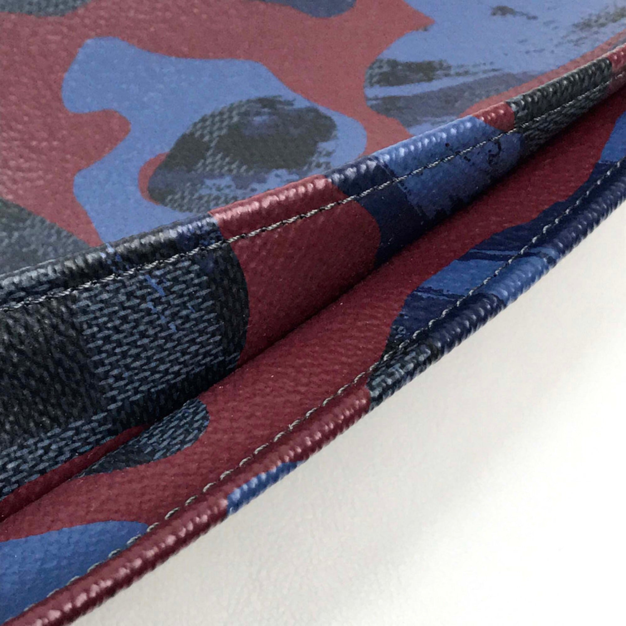 Louis Vuitton Camouflage Multi-Color Damier Graphite Clutch Bag Pochette Pouch (Pre-Owned)