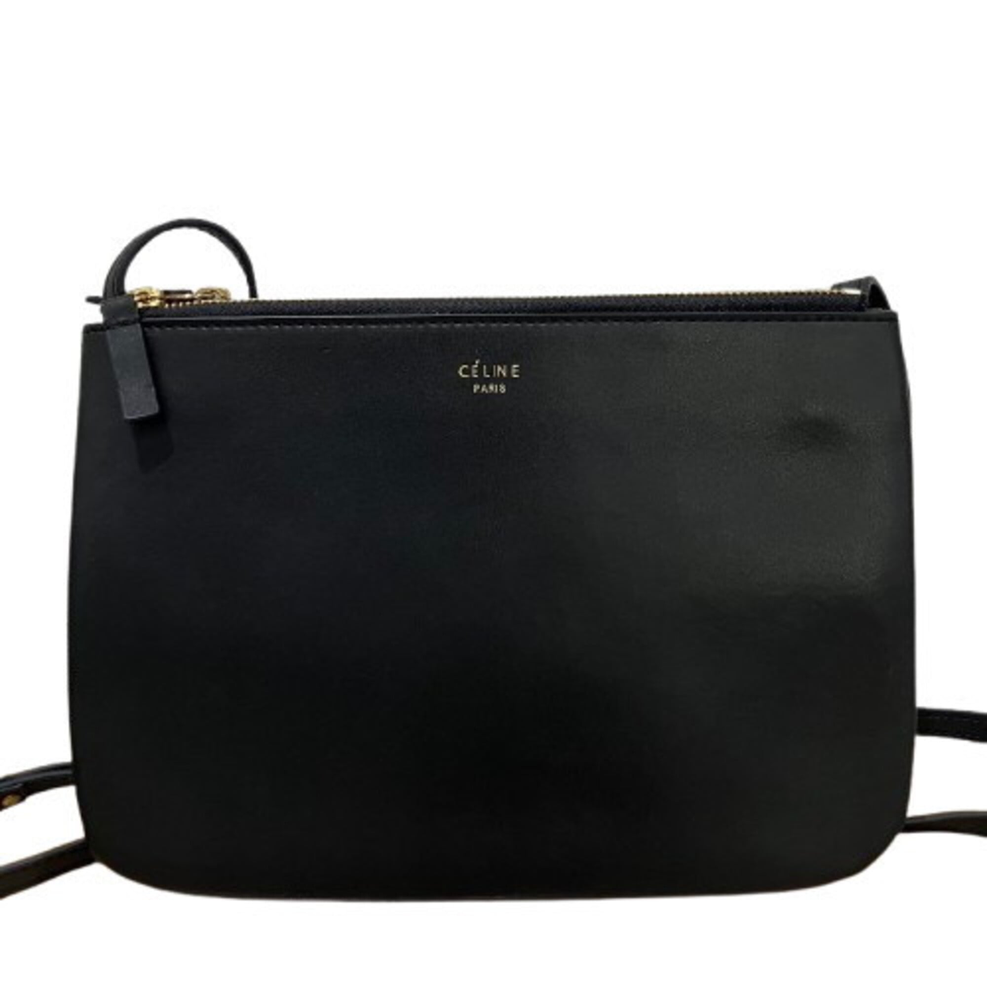 Celine Black Leather Shoulder Bag (Pre-Owned)
