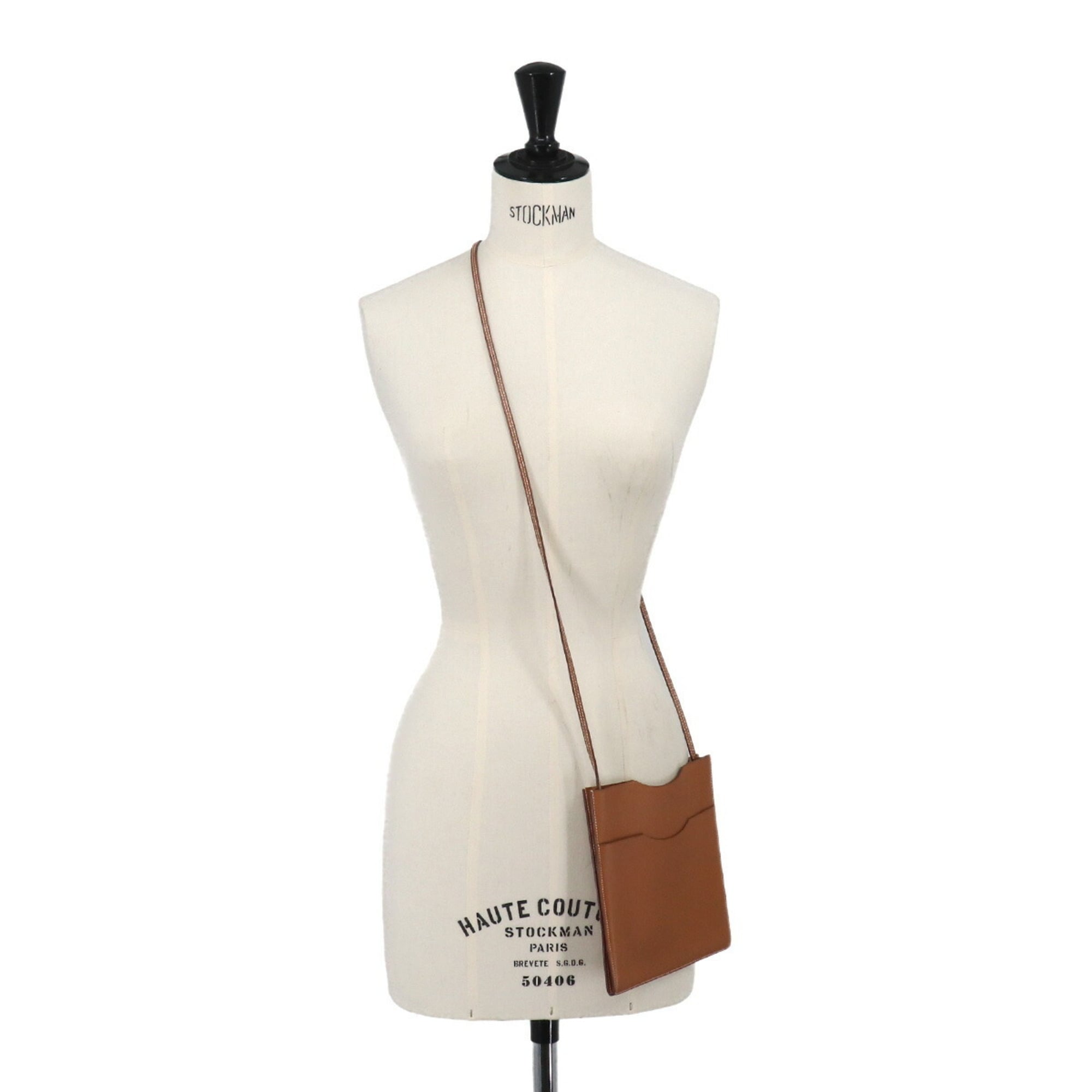 Hermes Onimaitou Gold Swift Leather Shoulder Bag (Pre-Owned)