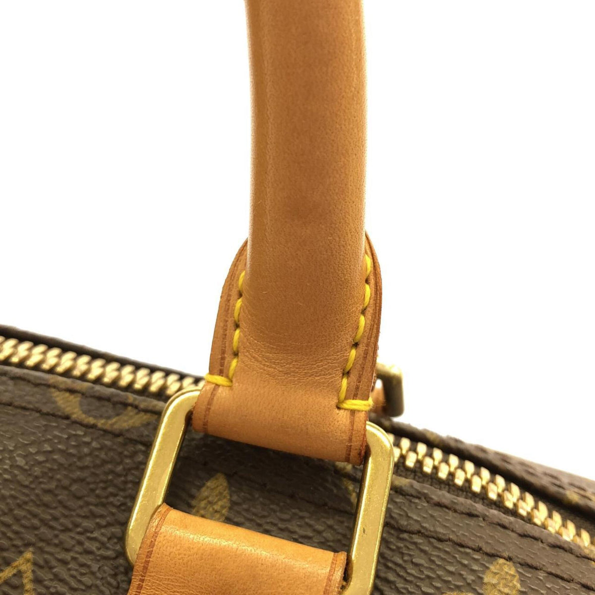 Louis Vuitton Monogram Marron Coated Canvas Boston Bag (Pre-Owned)