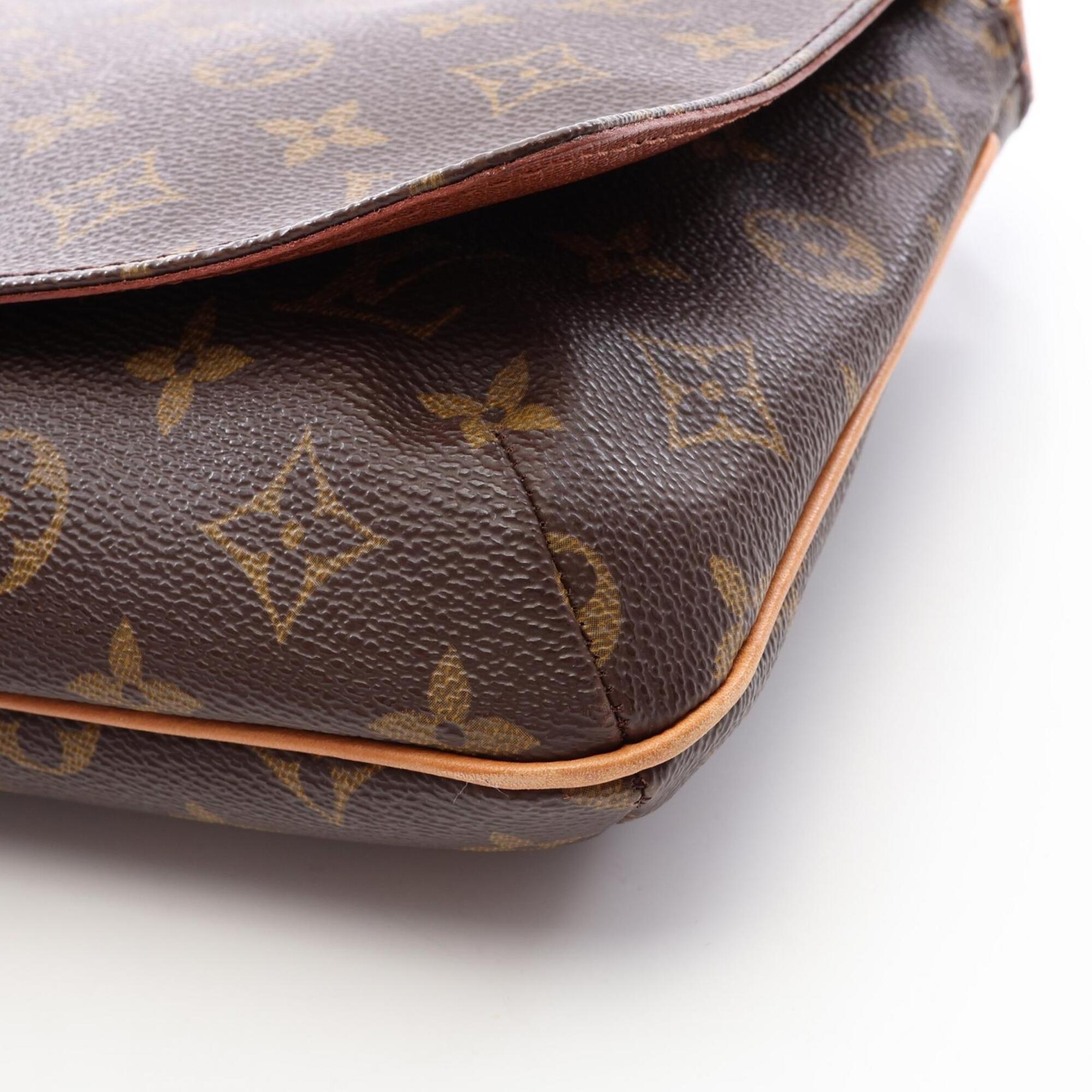 Louis Vuitton Brown Pvc Coated Canvas Handbag Shoulder Bag (Pre-Owned)