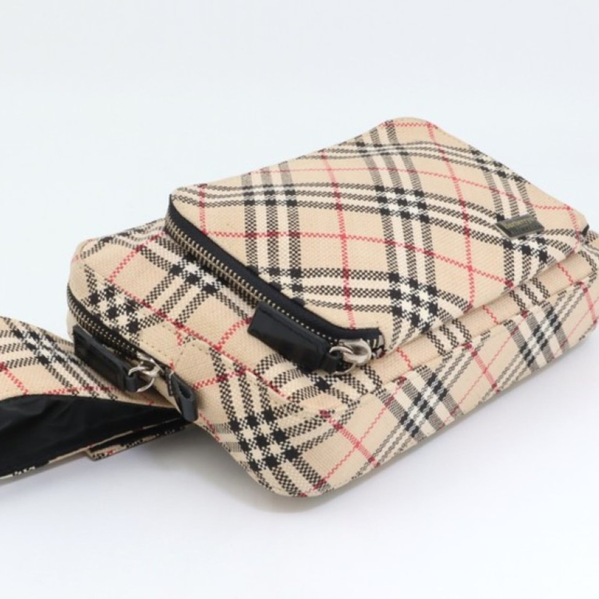 Burberry Beige Canvas Fanny Pack (Pre-Owned)