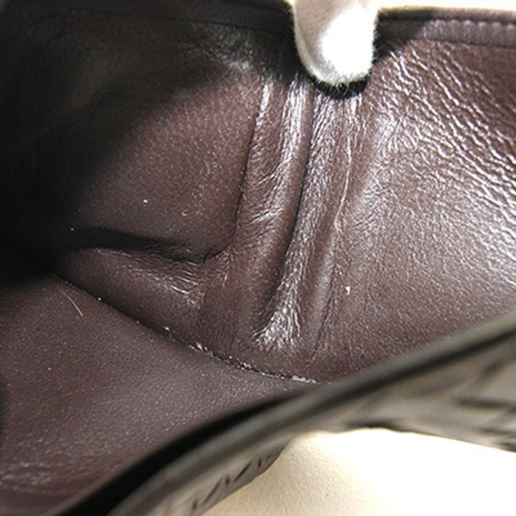 Bottega Veneta Dark Brown Leather Wallet (Bi-Fold) (Pre-Owned)
