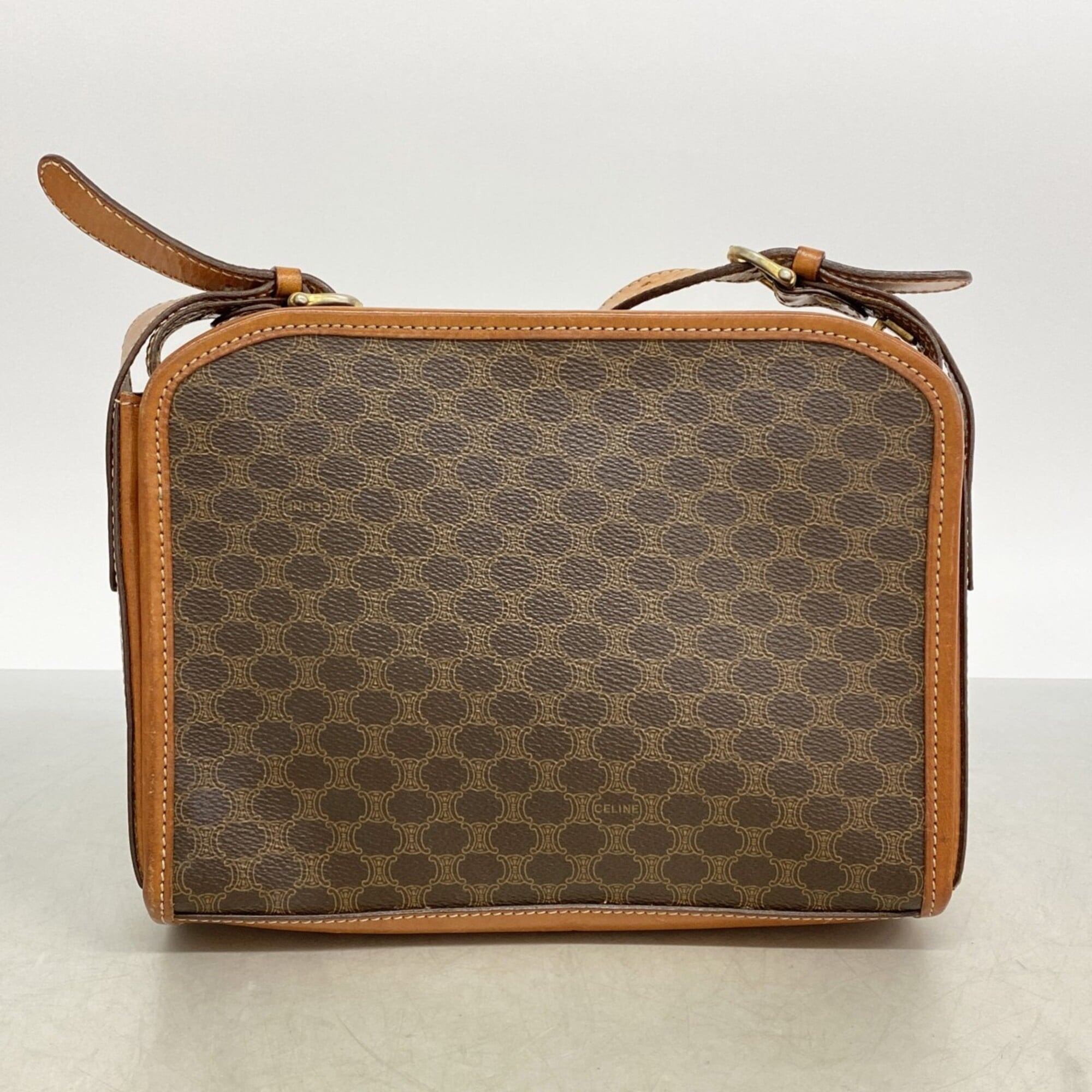 Celine Brown Pvc Shoulder Bag (Pre-Owned)