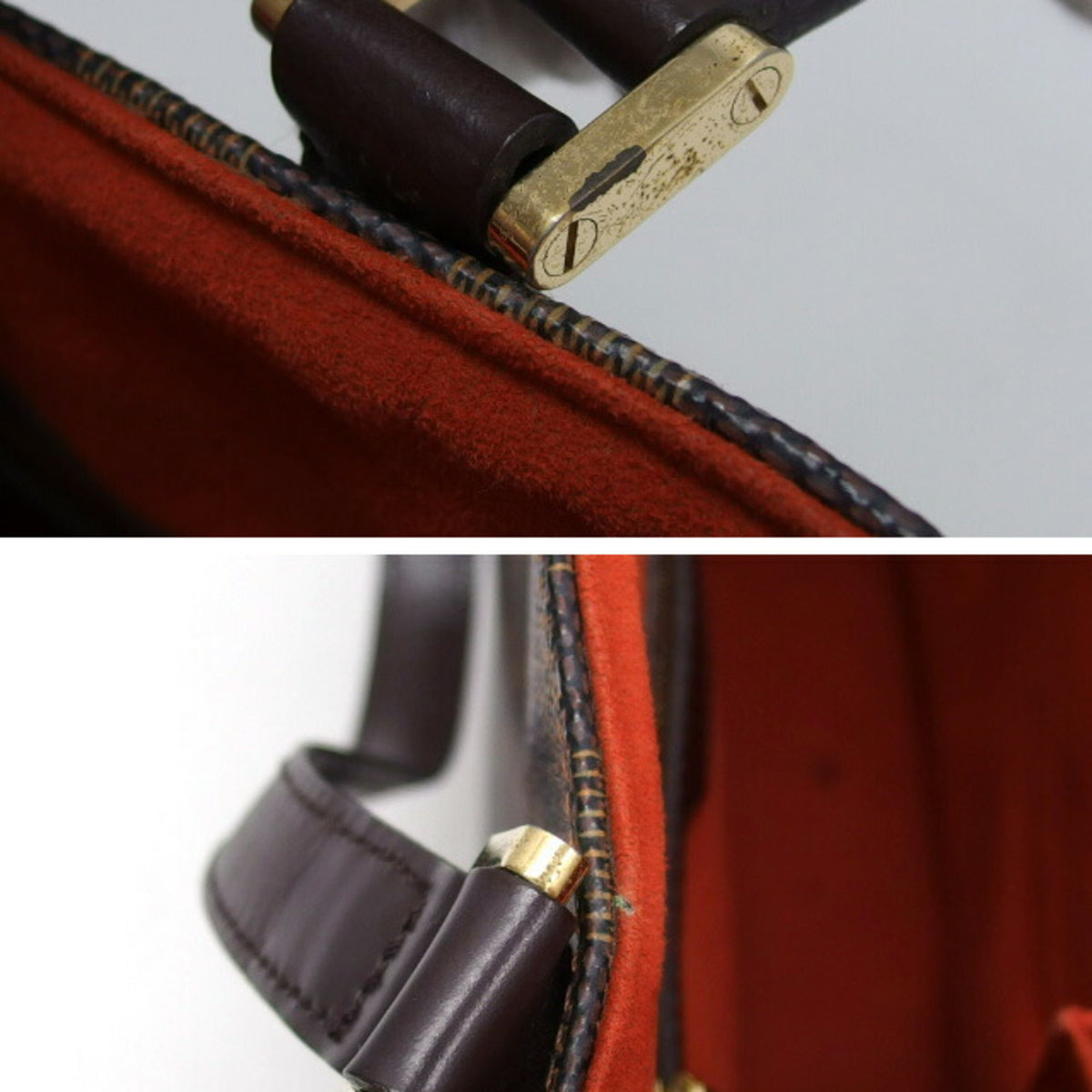 Louis Vuitton Damier Brown Damier Canvas Dark Brown Galle Damier Canvas Handbag Shoulder Bag Tote Bag (Pre-Owned)