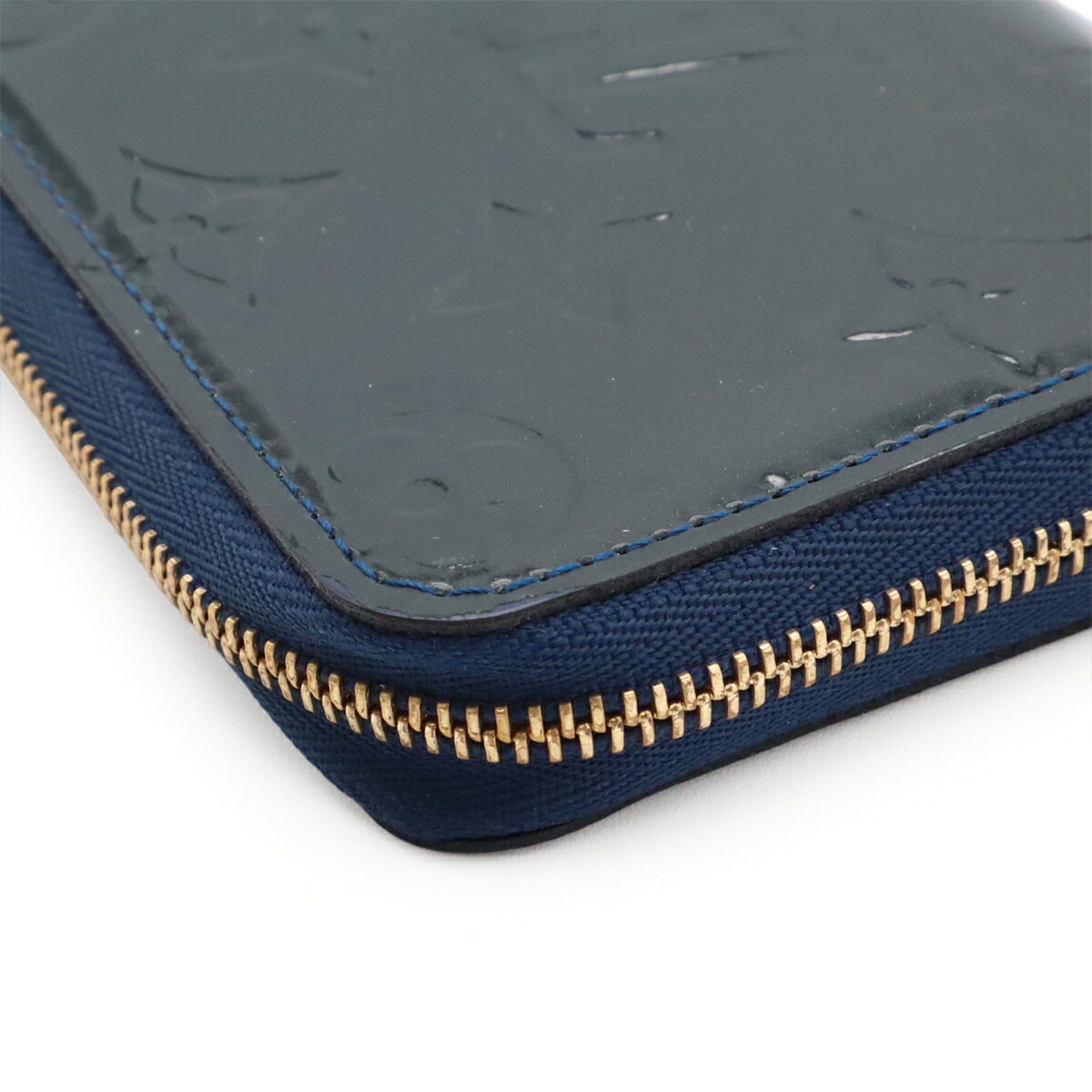 Louis Vuitton Blue Nuit Leather Coin Purse/Coin Case (Pre-Owned)