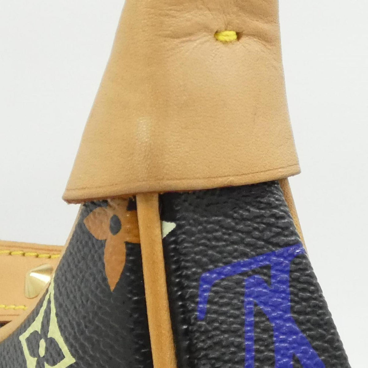Louis Vuitton Black Multi-Color Coated Canvas Shoulder Bag (Pre-Owned)