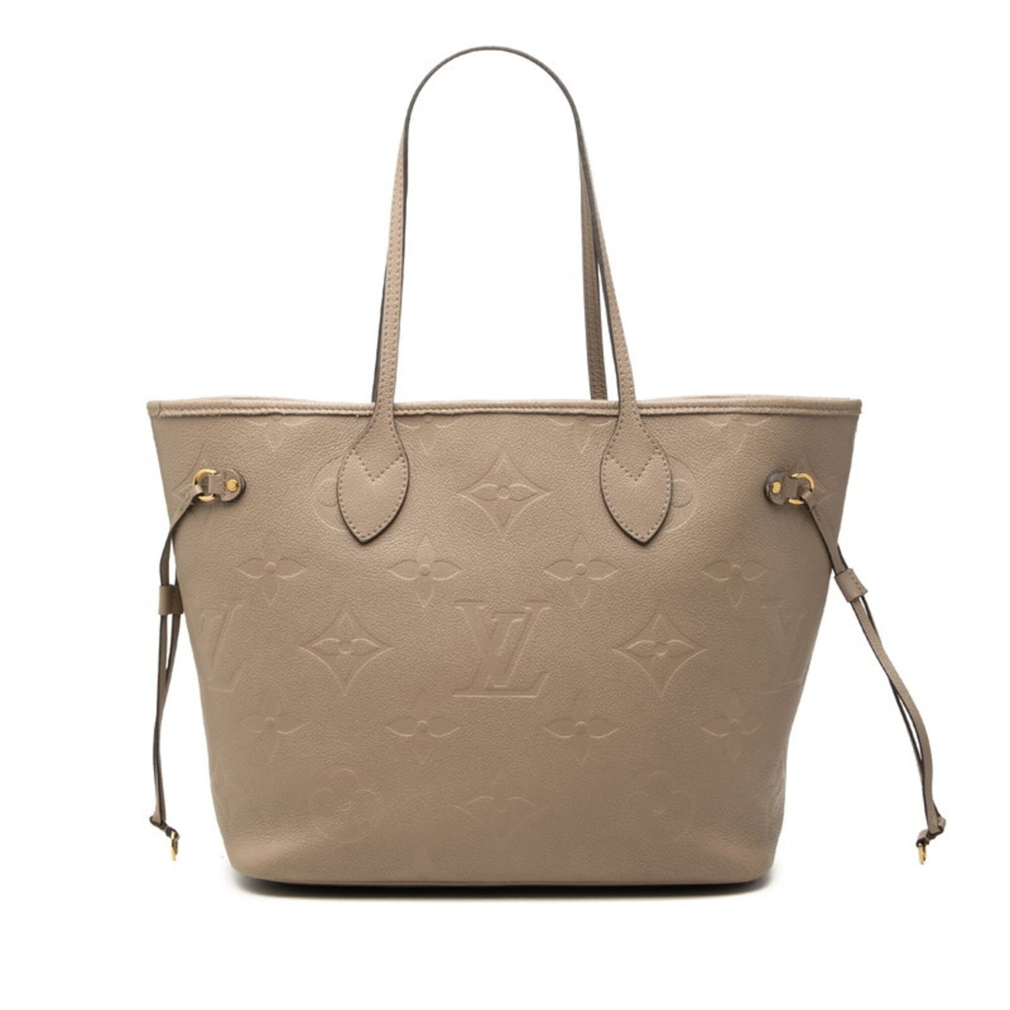 Louis Vuitton Grayish Tourterelle Leather Handbag Tote Bag (Pre-Owned)