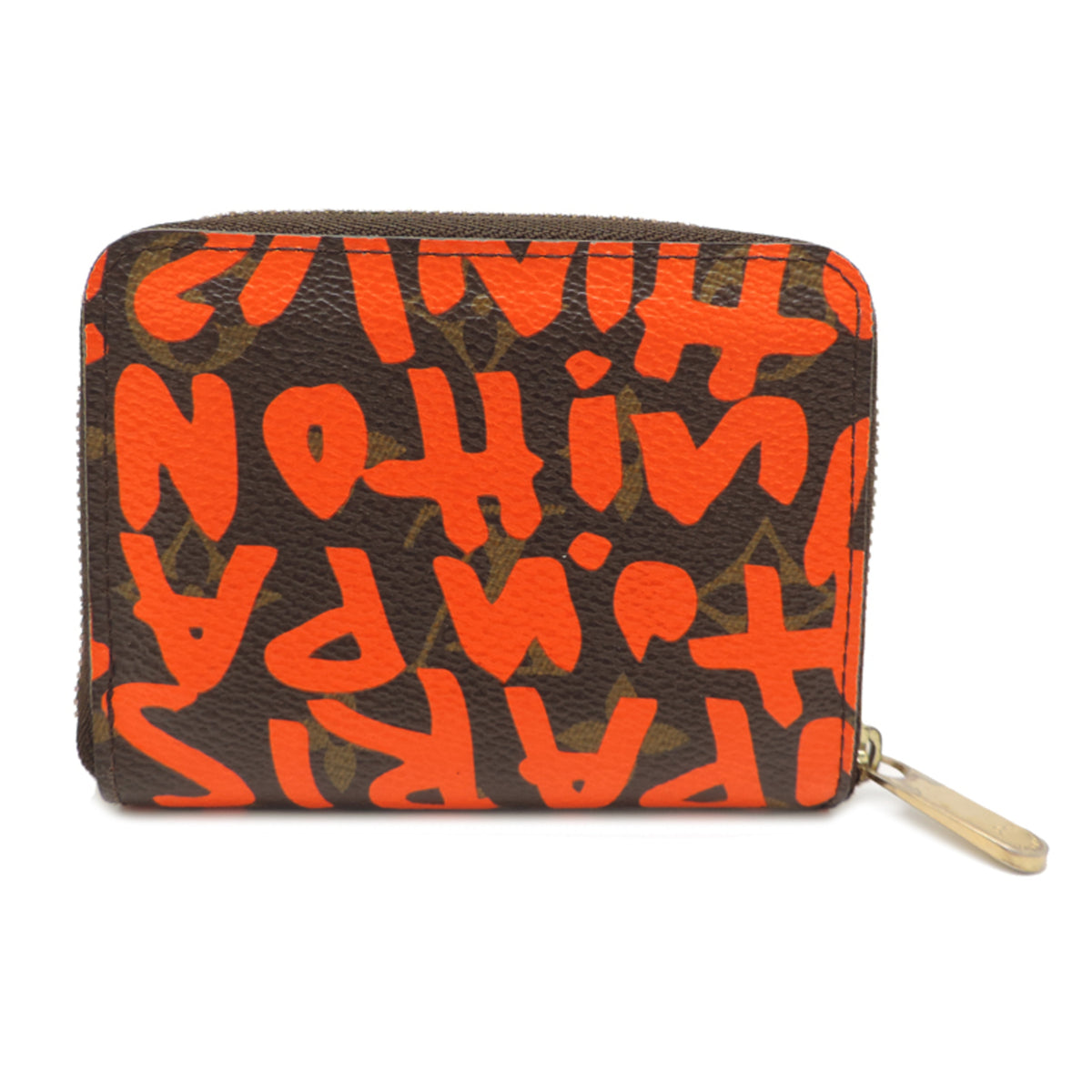 Louis Vuitton Brown Lv Orange Monogram Monogram Graffiti Long Wallet (Bi-Fold) (Pre-Owned)