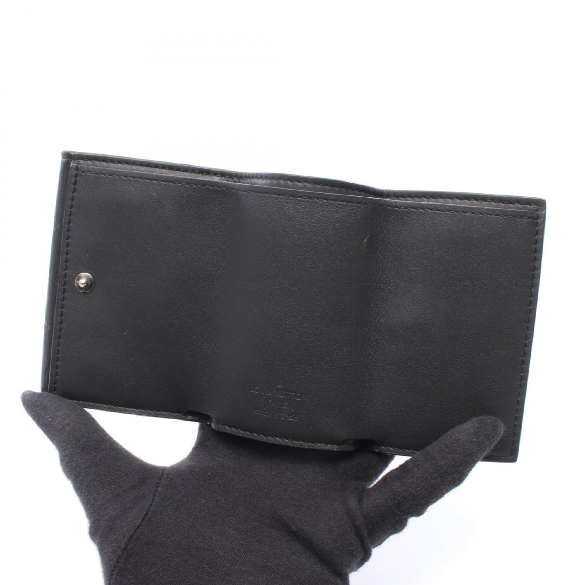 Louis Vuitton Black Monogram Shadow Wallet (Tri-Fold) (Pre-Owned)