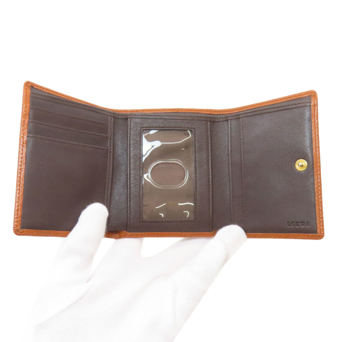 Loewe Brown Leather Wallet (Bi-Fold) (Pre-Owned)