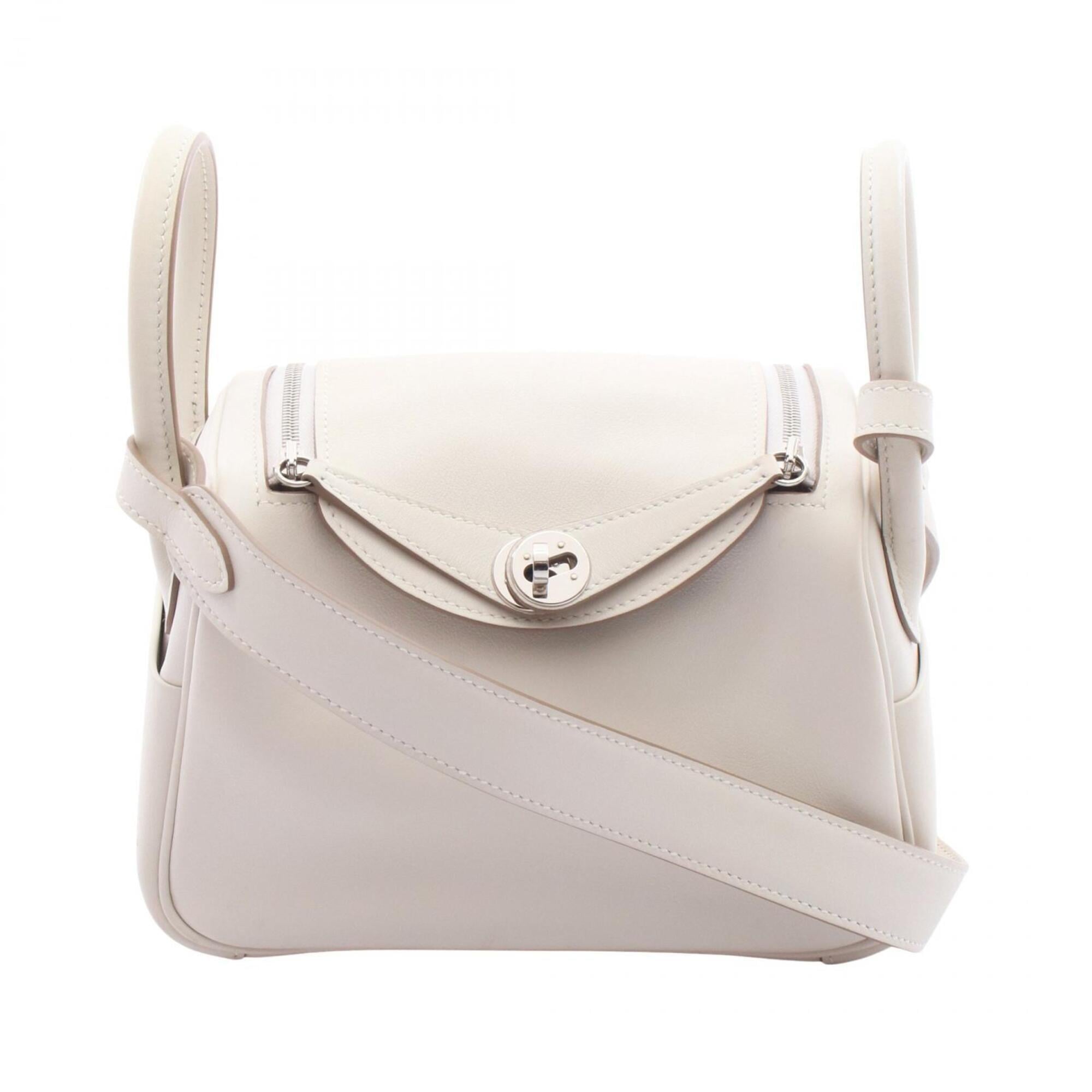 Hermes Gray Swift Leather Leather Handbag Shoulder Bag (Pre-Owned)