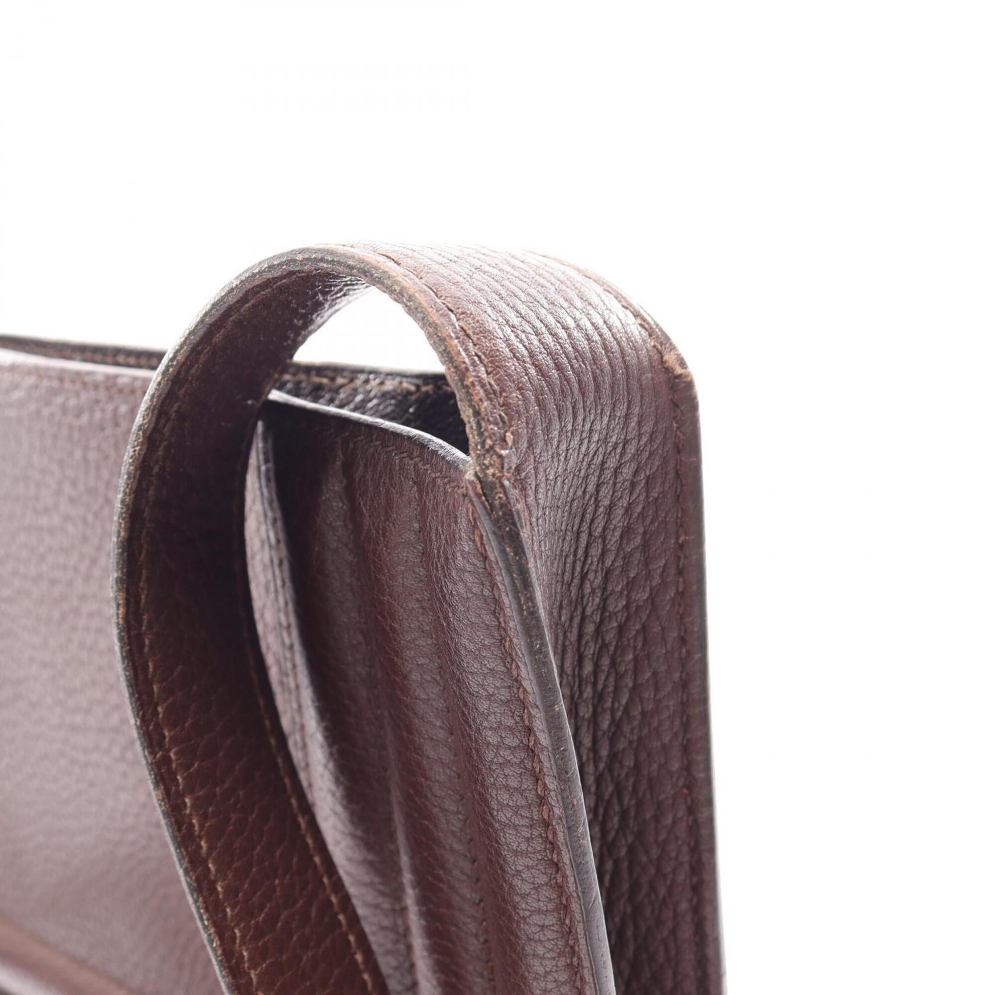 Hermes Brown Ardennes Leather Handbag Shoulder Bag (Pre-Owned)